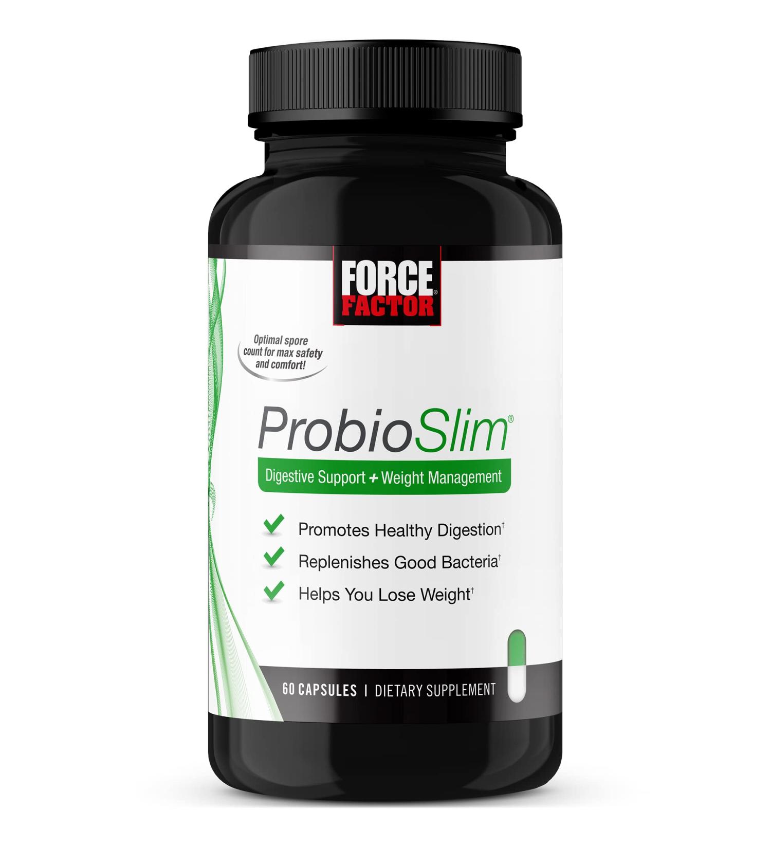 Force Factor ProbioSlim: Digestive Support & Weight Management - 60 Capsules - Buy Online on GoSupps.com