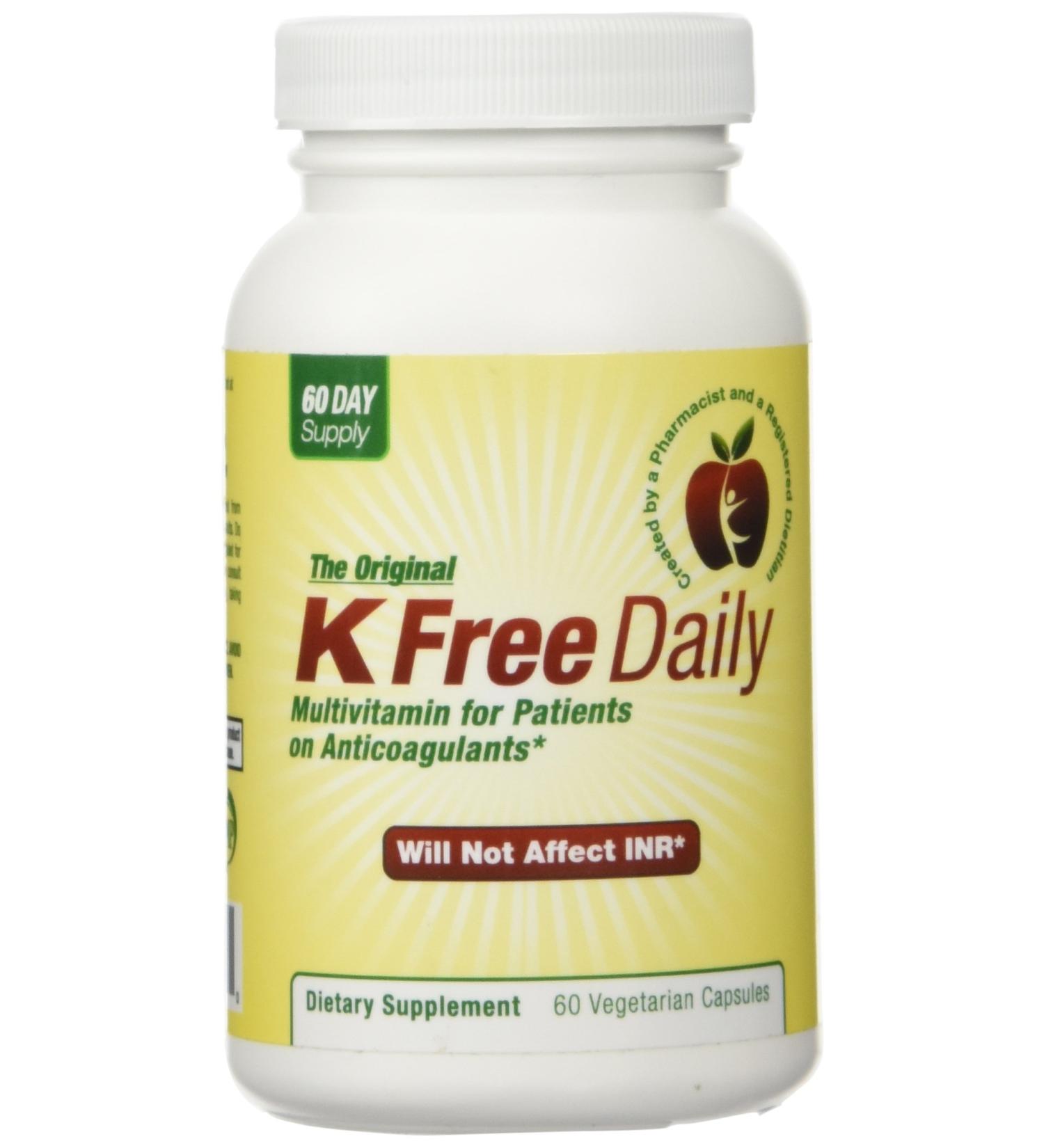 K Free Daily: No Vitamin K Supplement - Ideal for Blood Thinner Users - Buy Online on GoSupps.com
