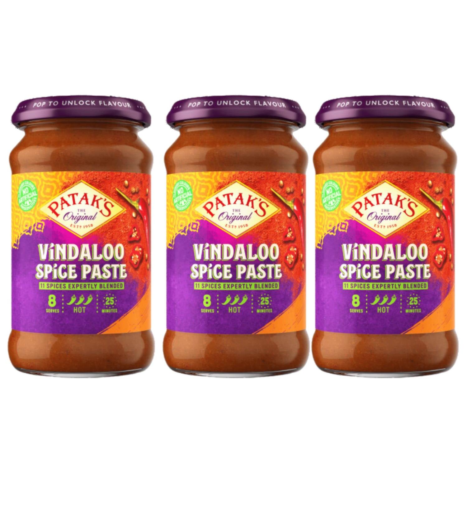 Curry Paste Bundle with Patak Vindaloo Curry Paste 283g (3 Pack) - Buy Online on GoSupps.com