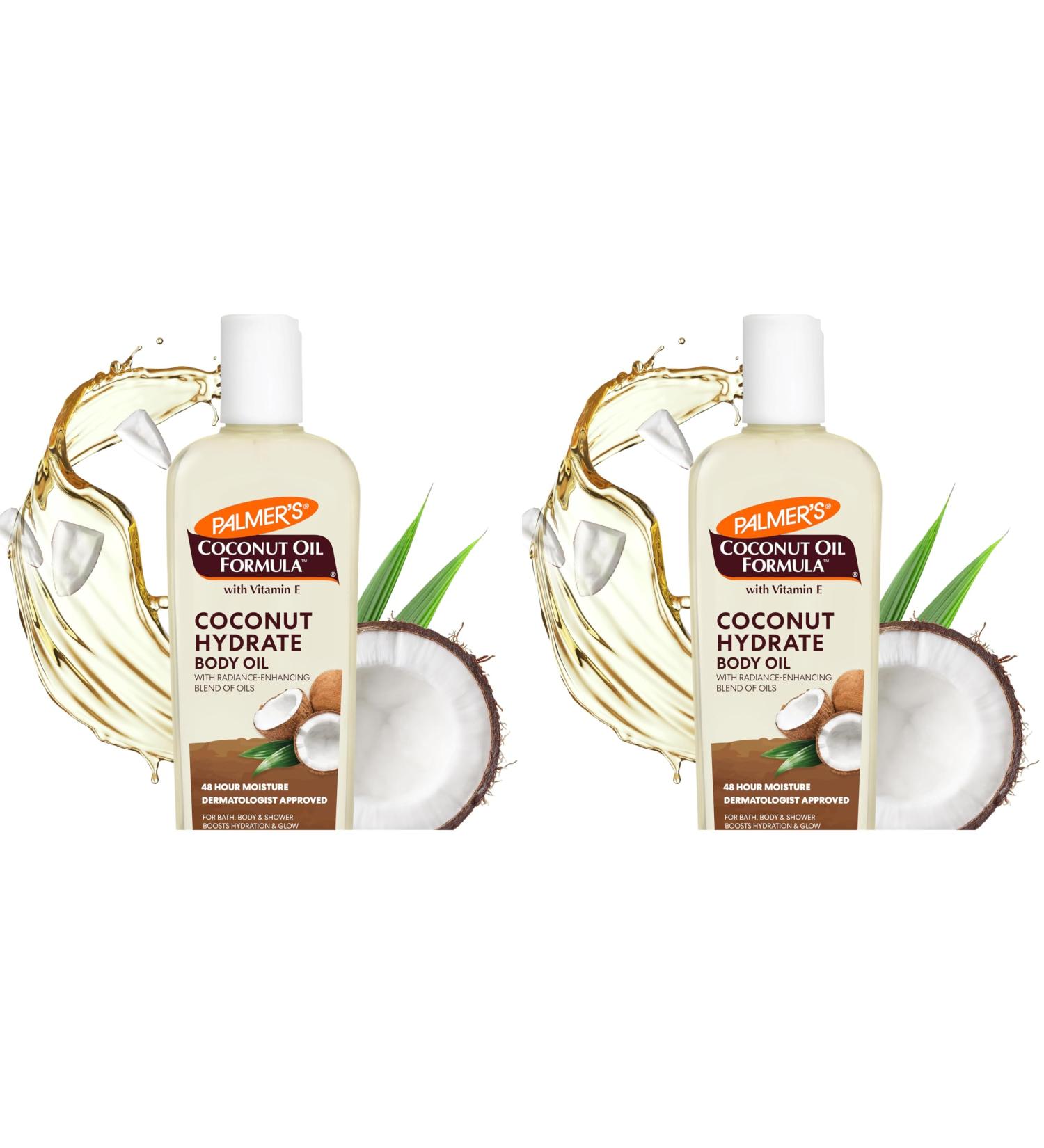 Palmer's Coconut Oil Formula Body Oil Body Moisturizer with Green Coffee Extract Bath Oil for Dry Skin 8.5 Ounces (Pour Cap) (Pack of 2) - Buy Online on GoSupps.com