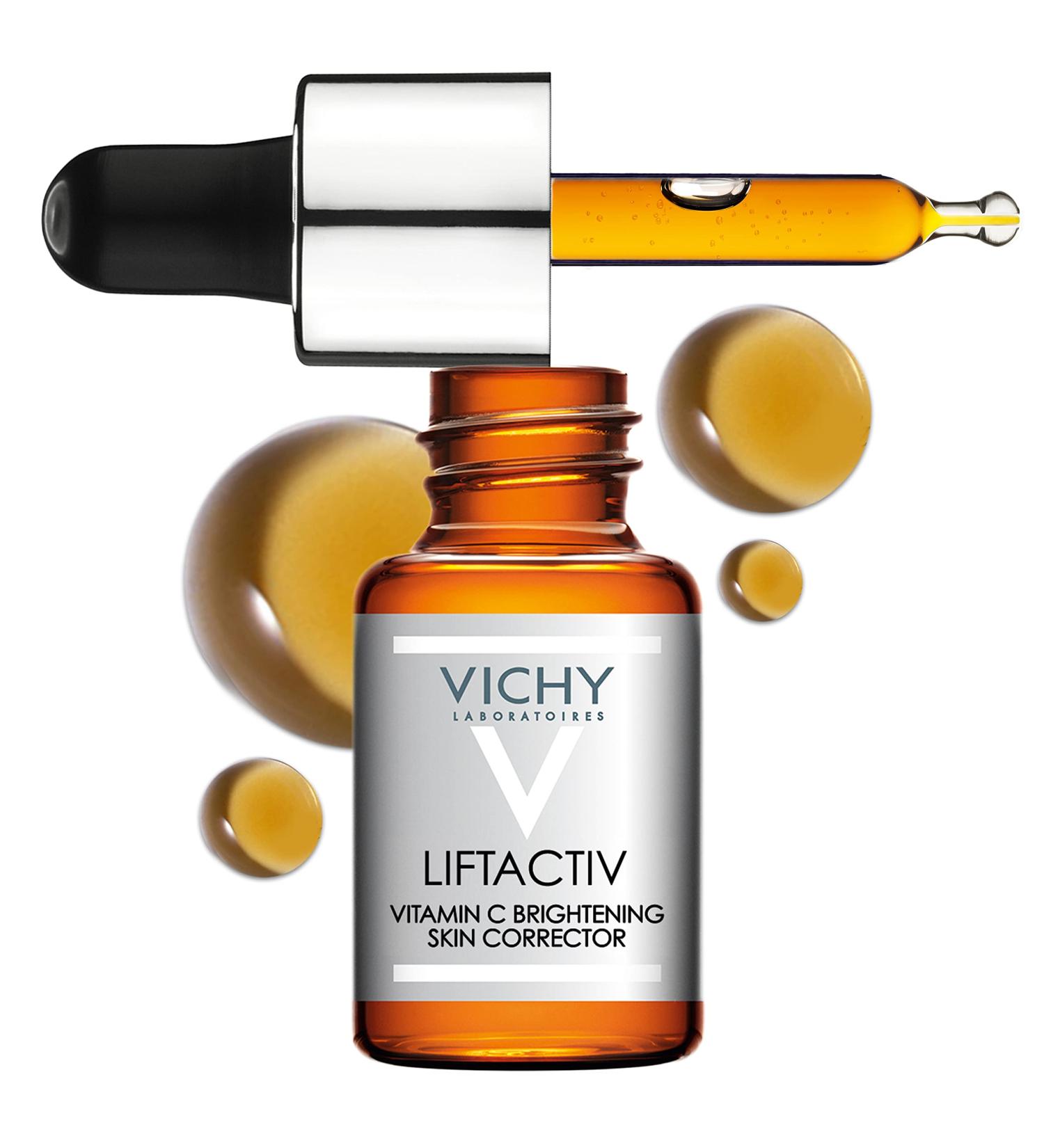 Vichy LiftActiv Vitamin C Serum - Brightening & Anti-Aging Facial Serum | 15% Pure Vitamin C | Skin Firming & Antioxidant Formula | 0.34 Fl Oz - Buy Online on GoSupps.com