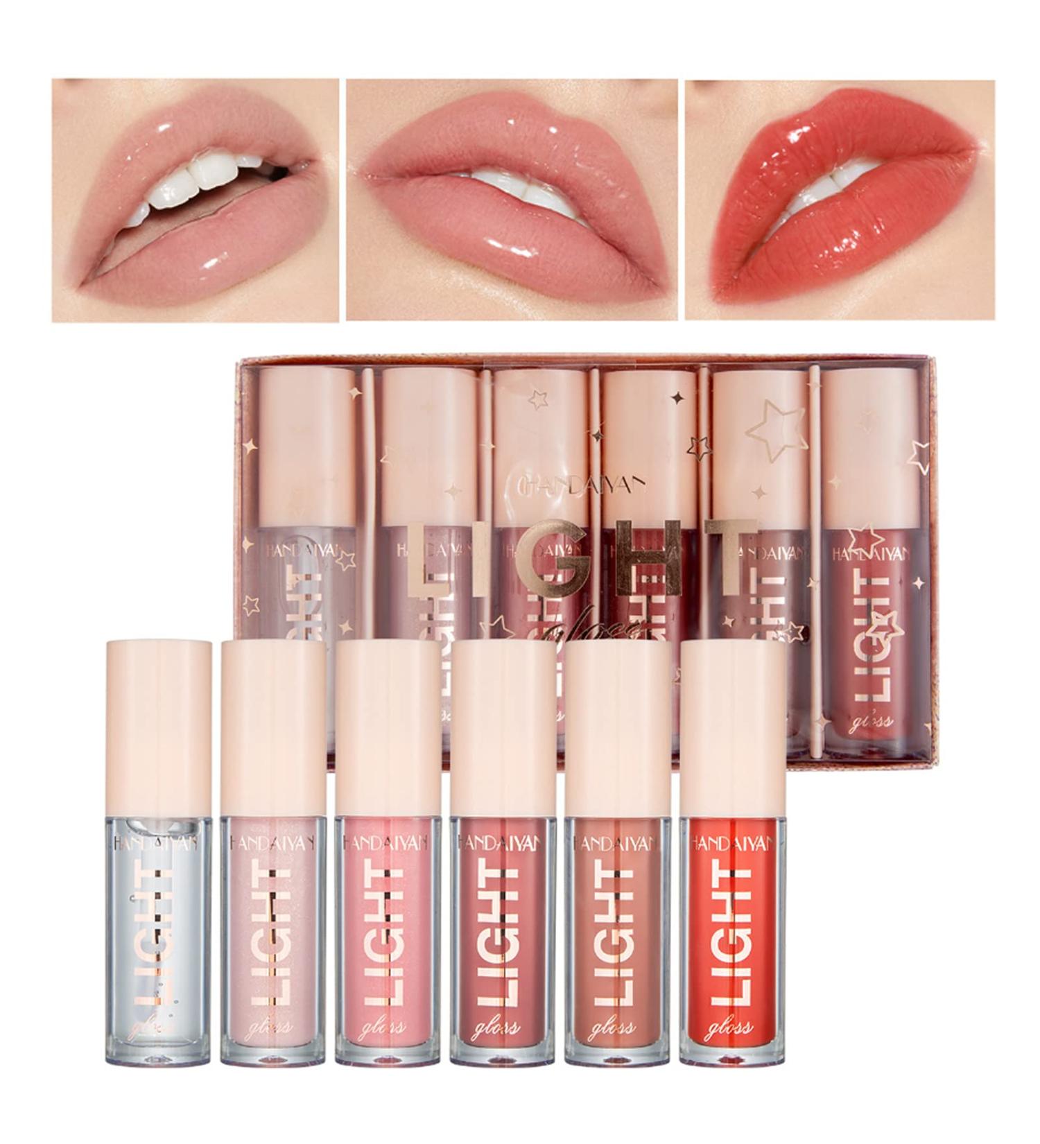 6Pcs Liquid Lipstick Makeup Set - Long Lasting, Waterproof, Hydrating Lip Gloss Gift for Women - Buy Online on GoSupps.com