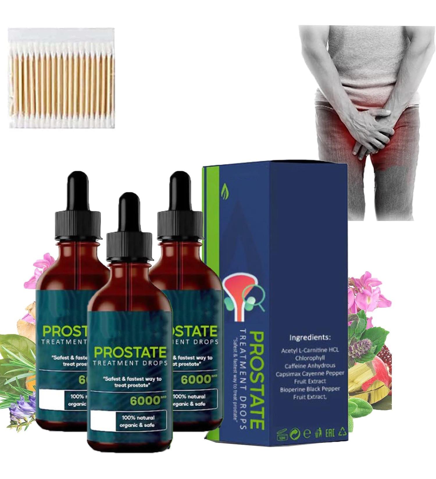 Prostate Treatment Drops 2024 Prostate Pain Relief Drops Prostate Health Support Prostate Pain Relief Drops Prostate Natural Herbal Drops for Men (3 Pcs) - Buy Online on GoSupps.com