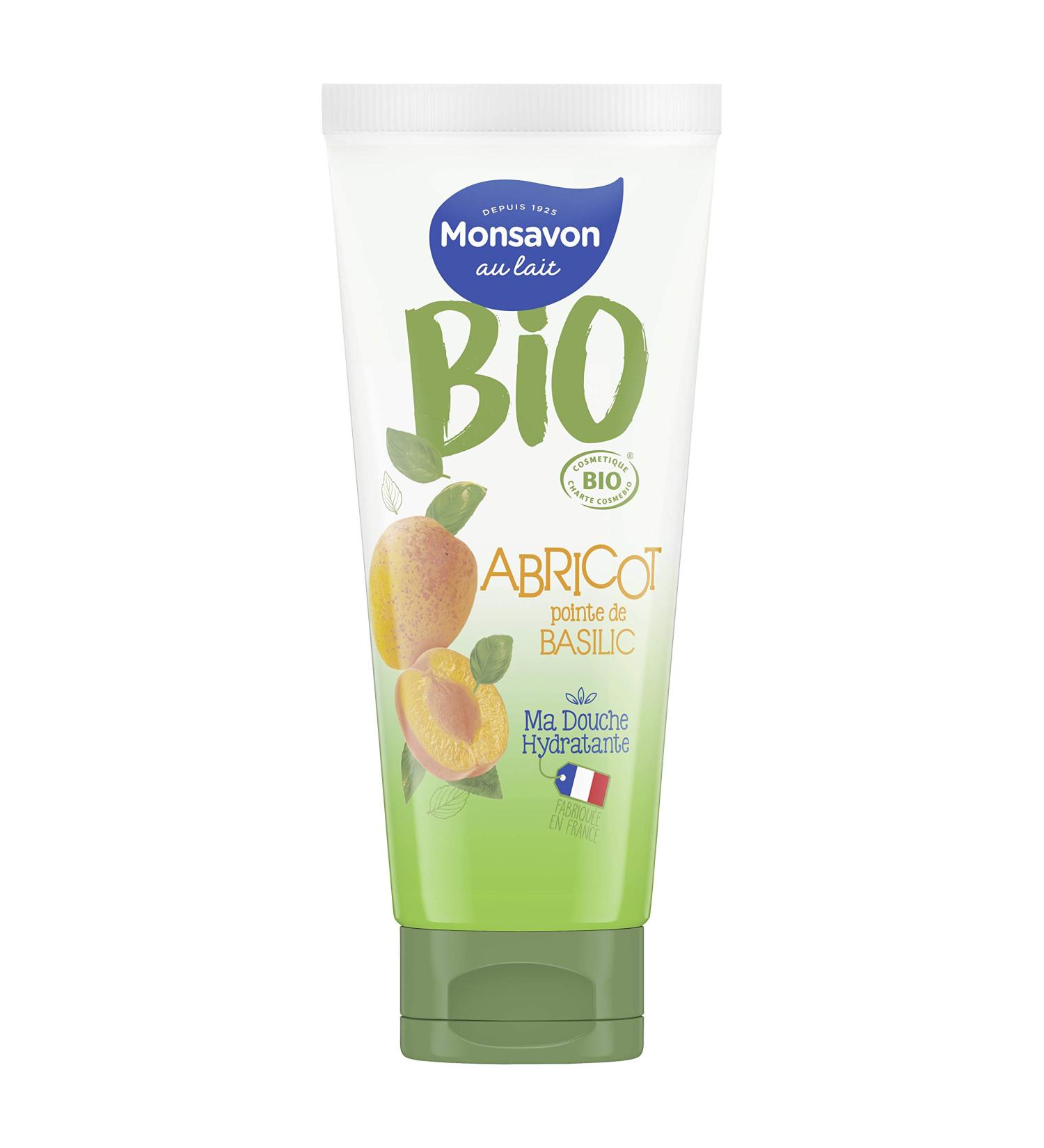 Monsavon Basil Organic Apricot Shower Gel 200 ml Apricot Basil - Buy Online on GoSupps.com