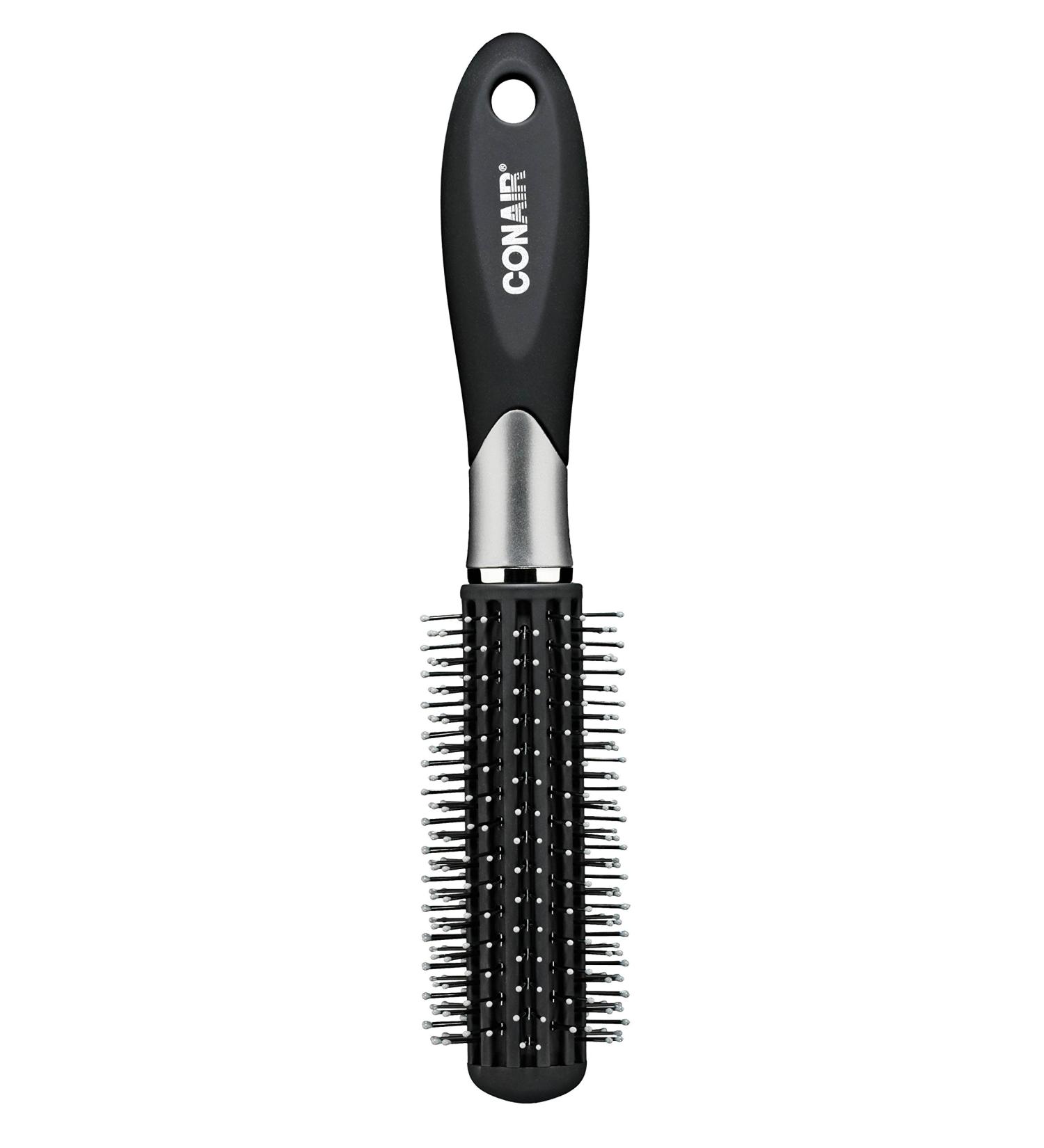 Conair Velvet Touch Full Round Nylon Brush - Assorted Colors | Nylon Bristle Round Brush - Buy Online on GoSupps.com