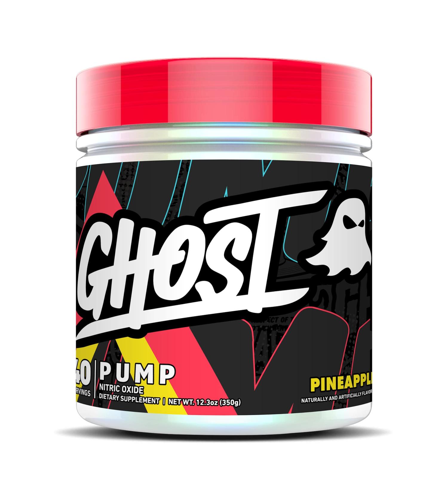 GHOST Pump Nitric Oxide Powder Pineapple - 40 Servings - Sugar-Free & Stim-Free Pre-Workout Supplements - L-Citrulline Arginine Nitrate & L-Glutathione - Soy & Gluten-Free Vegan - Buy Online on GoSupps.com