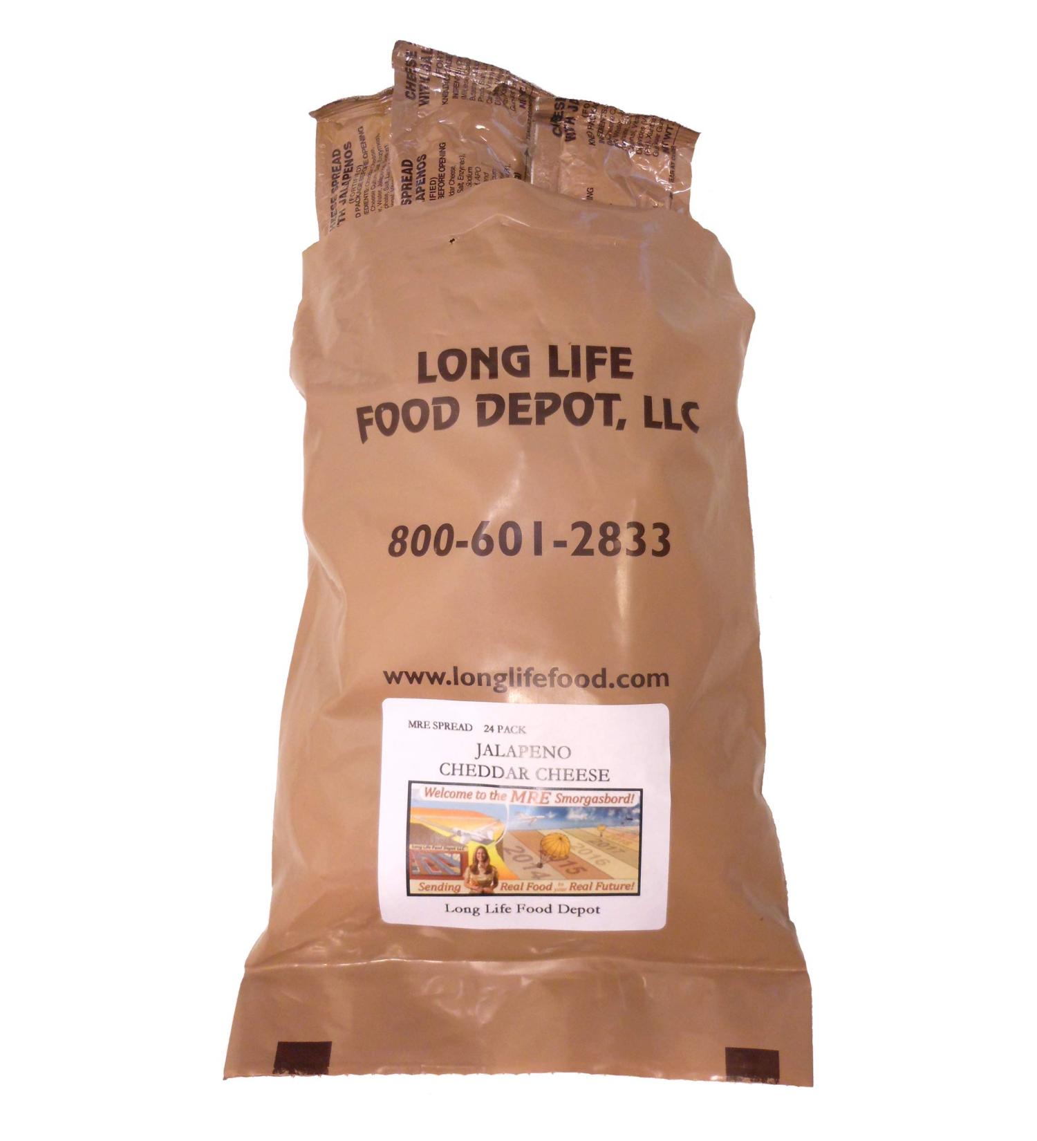 MRE Jalapeno Cheddar Cheese Spread - 24 Pack