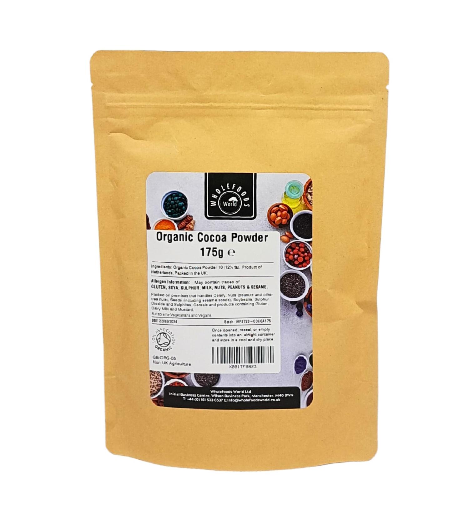 Organic Cocoa Powder 175g | Soil Association Certified - Buy Online on GoSupps.com