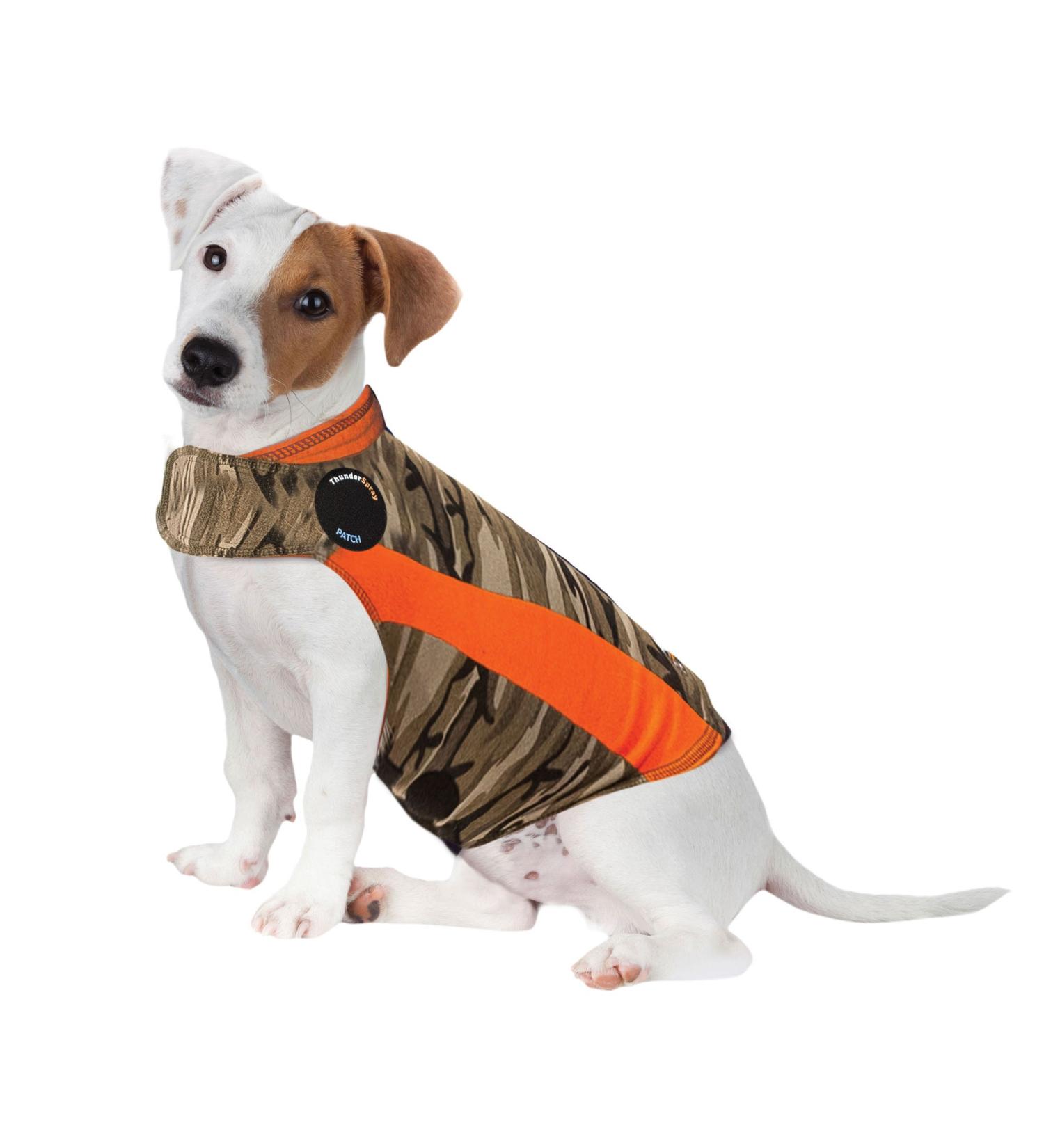 Thundershirt Polo Dog Fear Jacket | Veterinarian Recommended Solution for Fireworks Thunder Travel & Separation | Camo (Size S: 15-25 lbs) - International Shipping Available - Buy Online on GoSupps.com