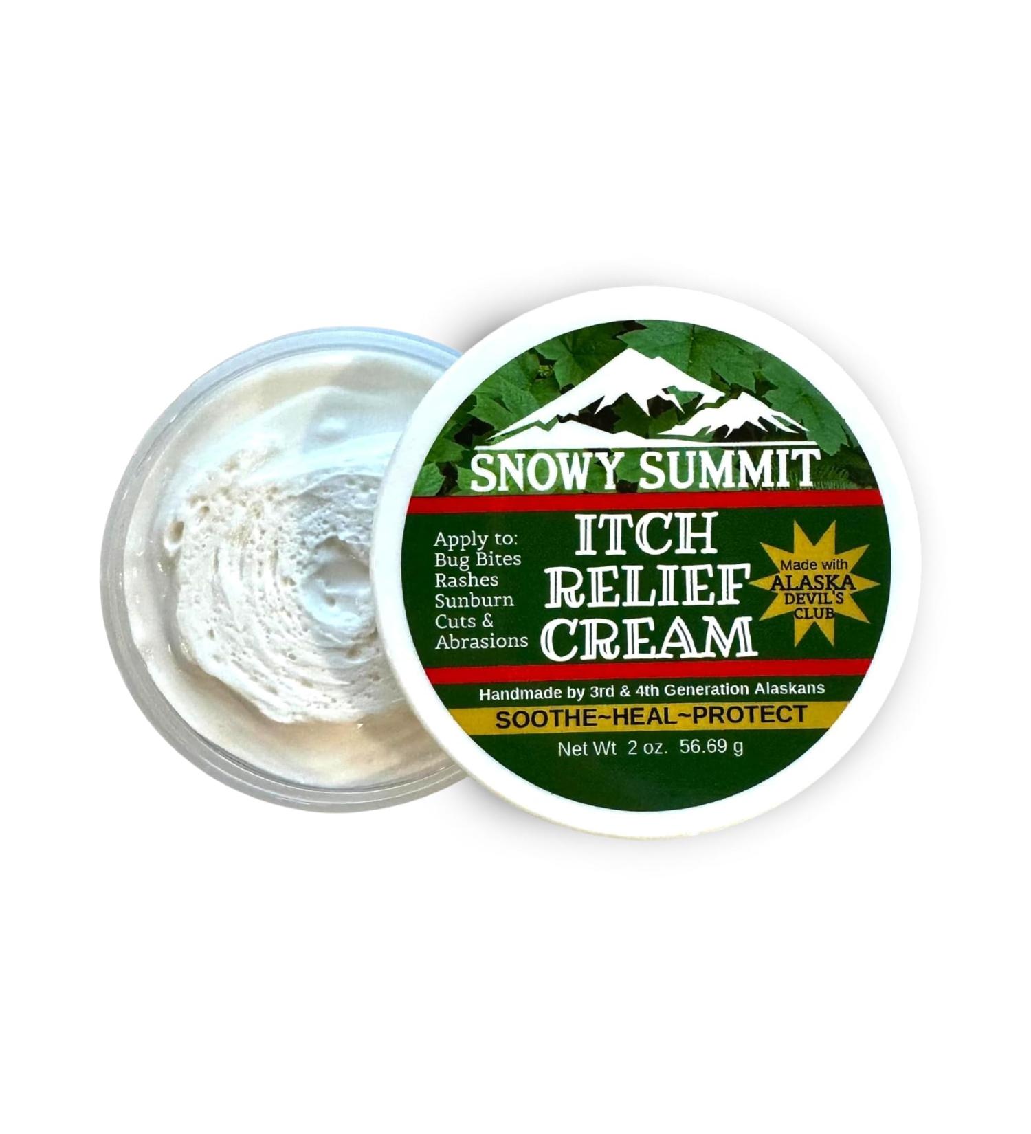 Devil's Club Itch Relief Cream - Natural & Handmade Anti-Itch Cream for Bug Bites & Skin Irritations - 2 oz - Made in USA by Alaskan Experts - Buy Online on GoSupps.com