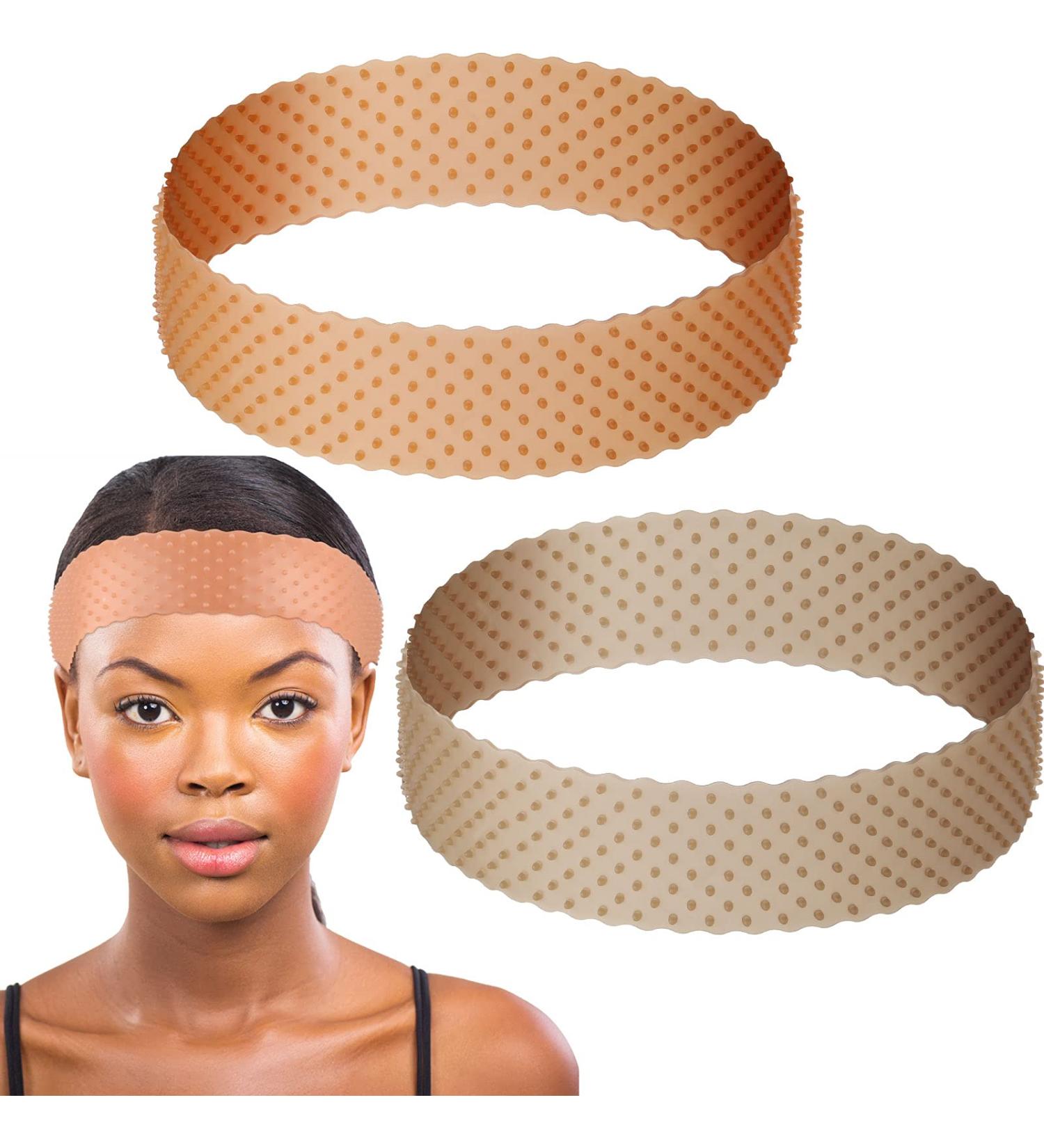 Willbond Silicone Wig Grip Band - Adjustable No Slip Wig Headband Set for Men and Women - Perfect for Sports, Yoga - Light Brown & Dark Brown - 2 Pieces - Buy Online on GoSupps.com
