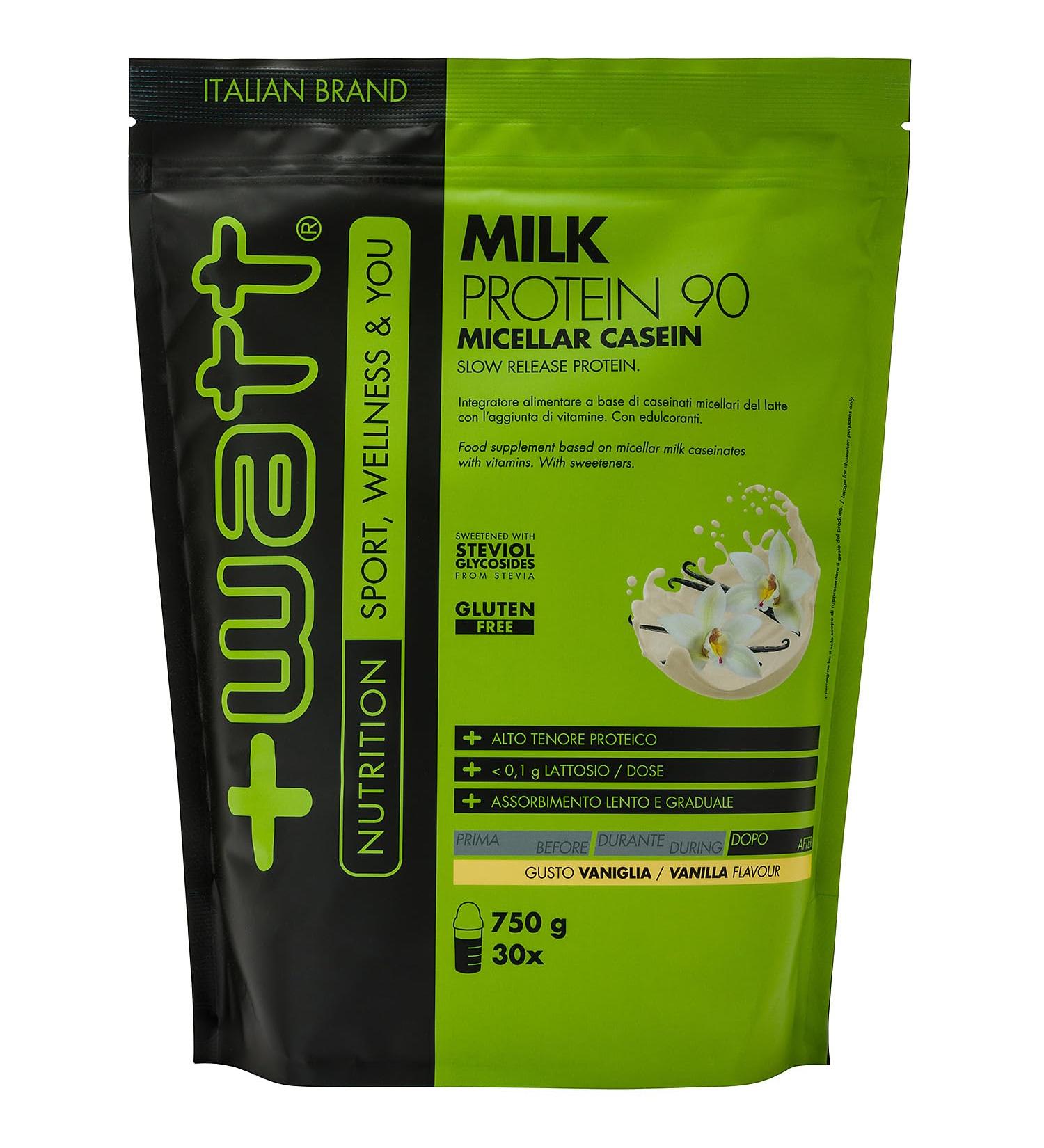 Watt Milk Protein 90 Protein format Doypack 750 g Flavor vanilla - Buy Online on GoSupps.com