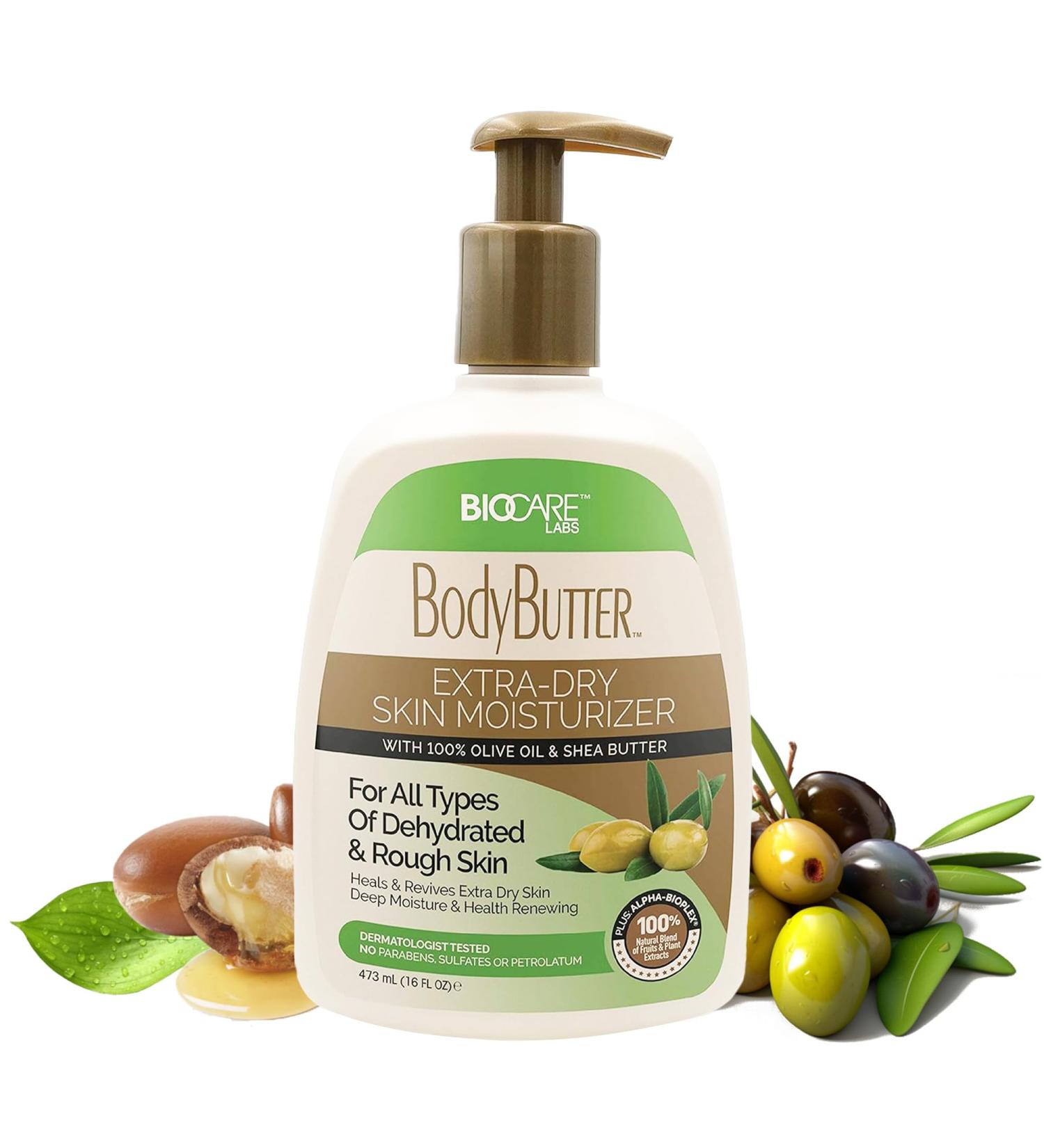 Biocare Labs Moisturizing Body Butter - Body Cream With Natural Shea Butter Olive Oil and Vitamin E - Instantly Penetrates and Deeply Renews Skin - Lotion Designed For Dry Skin- 16 OZ 16 Ounce (Pack of 1) - Buy Online on GoSupps.com