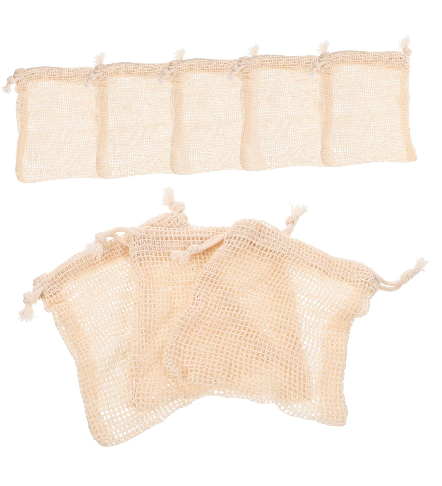FRCOLOR 16 Pcs Soap Storage Bags - Natural Sisal Mesh Soap Saver Pouches for Bubble Making | Assorted Colors | Eco-Friendly & Durable - Buy Online on GoSupps.com