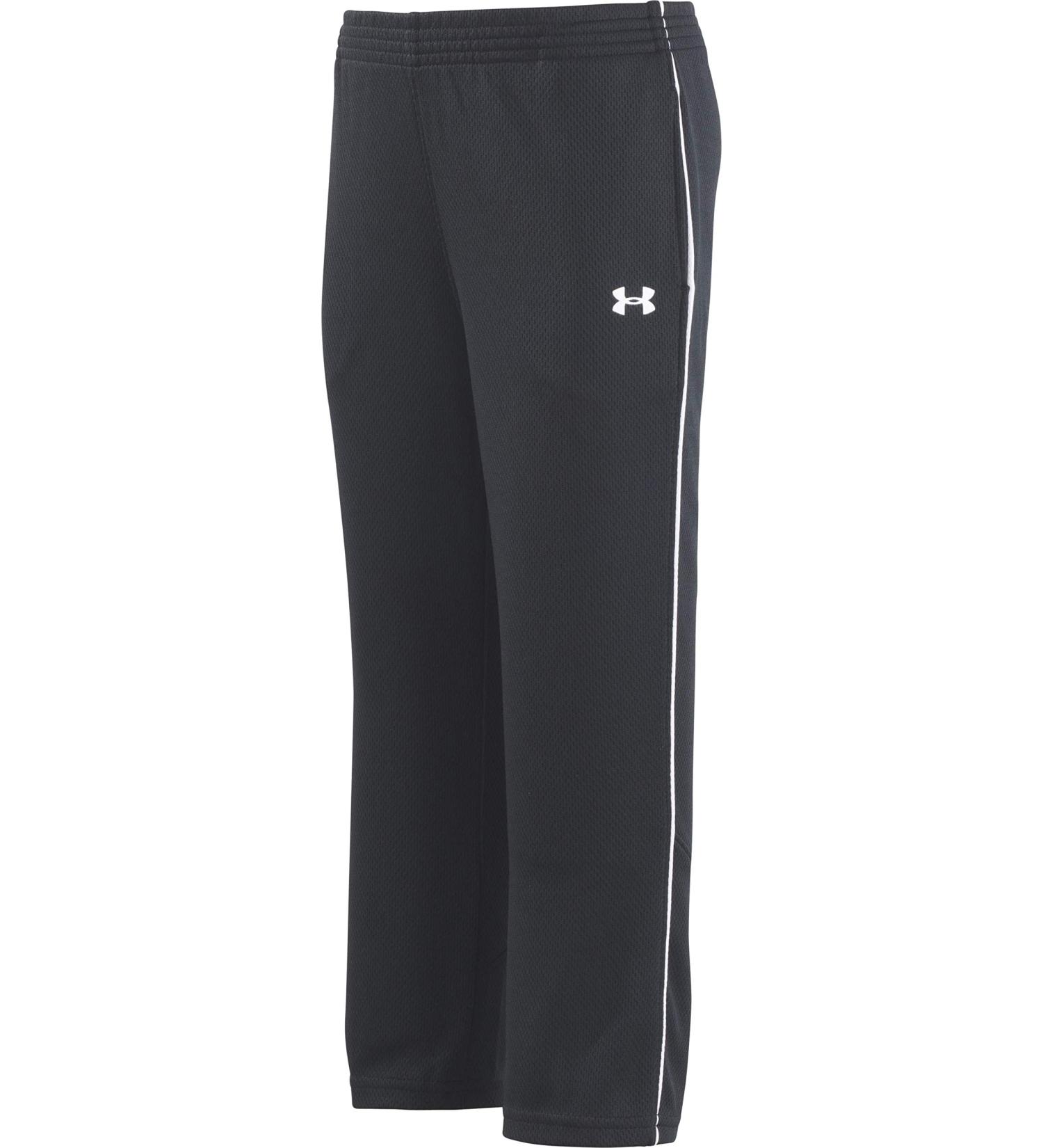 Under Armour Boys' Midweight Warm-Up Pant Little Boys 7 Black