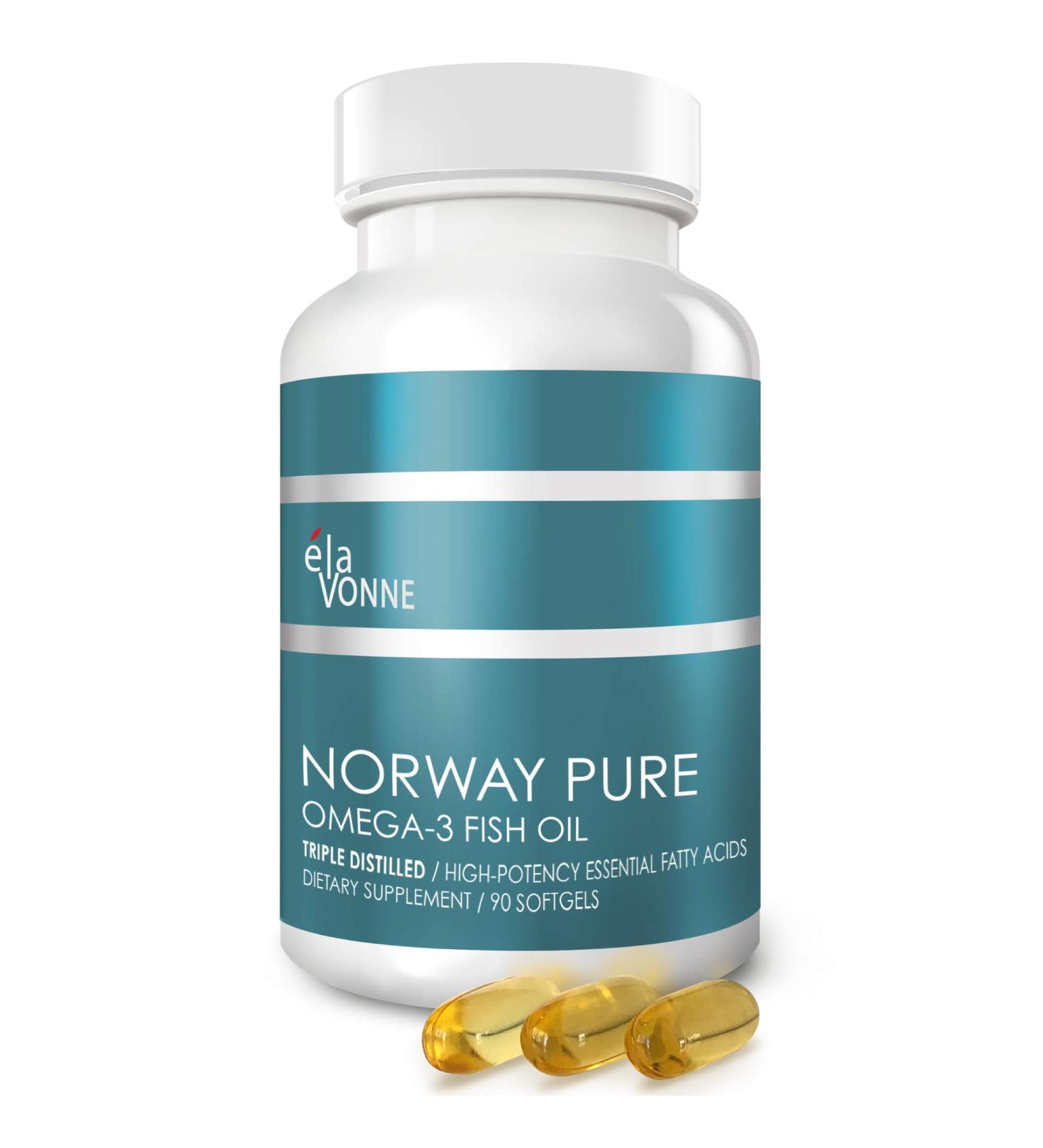 Norway Pure Omega-3 Fish Oil Softgels 2 400mg (90ct) - 4X Concentrated EPA & DHA Triple Distilled Burpless Wild Caught Skin & Hair Joints Heart Health - Buy Online on GoSupps.com