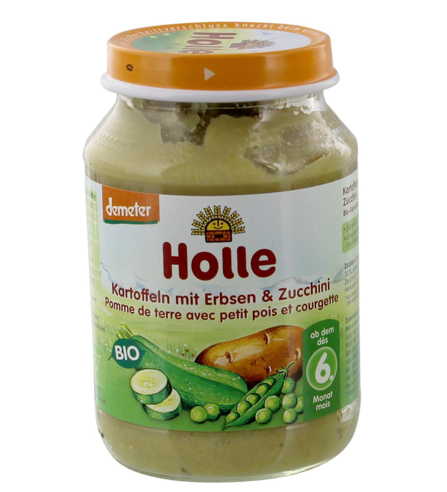 Holle Organic Potatoes with Pea and Zucchini (1 x 190 g) - Buy Online on GoSupps.com