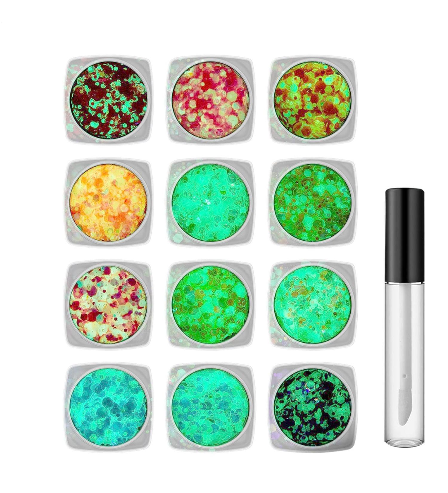  Veeteah face and body glitter hair and body glitter 10ml cosmetic skin friendly carnival festival music pub - Buy Online on GoSupps.com