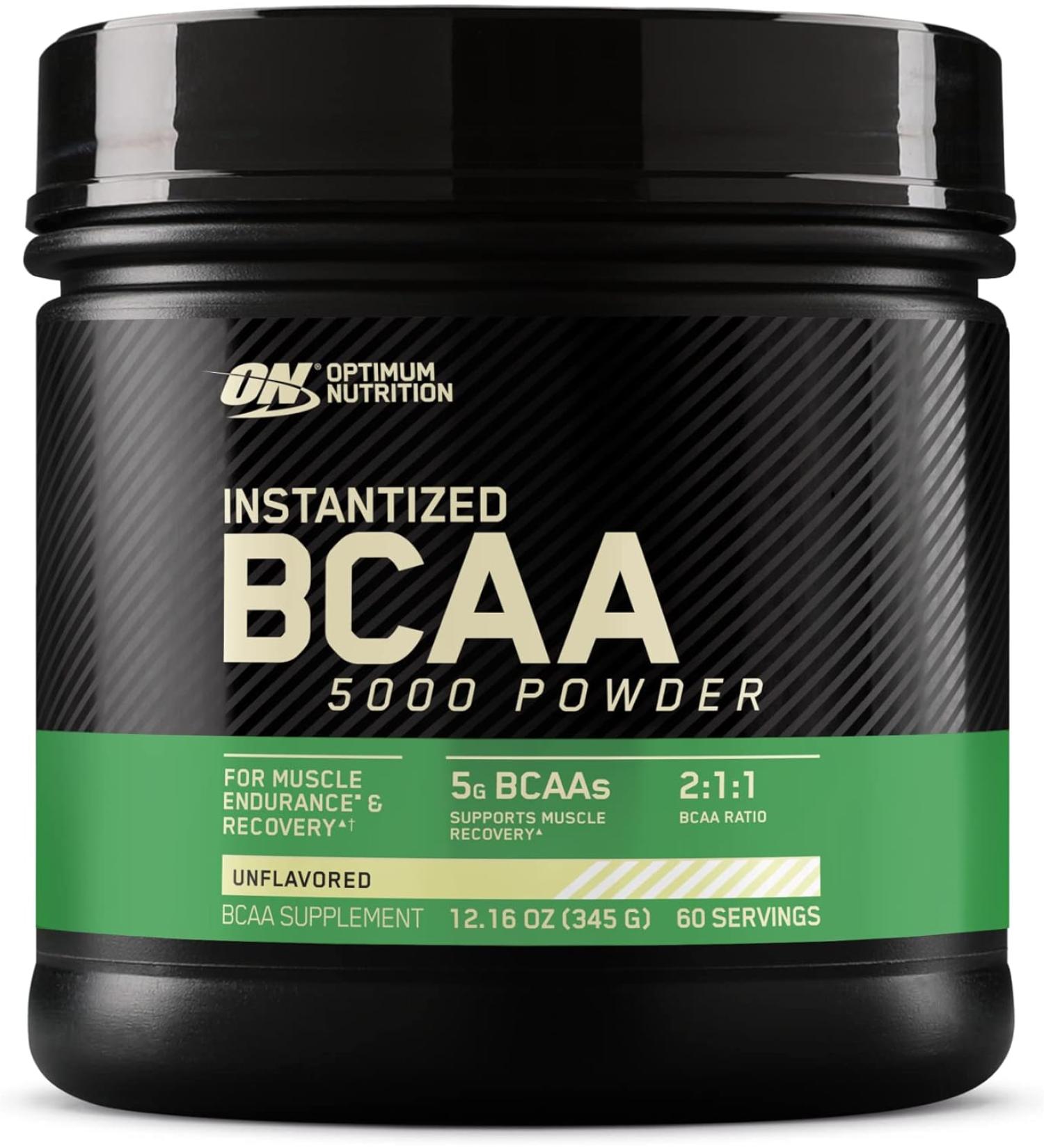 Optimum Nutrition Instantized BCAA 5000mg Powder  Unflavored  Keto Friendly  60 Servings - Buy Online on GoSupps.com