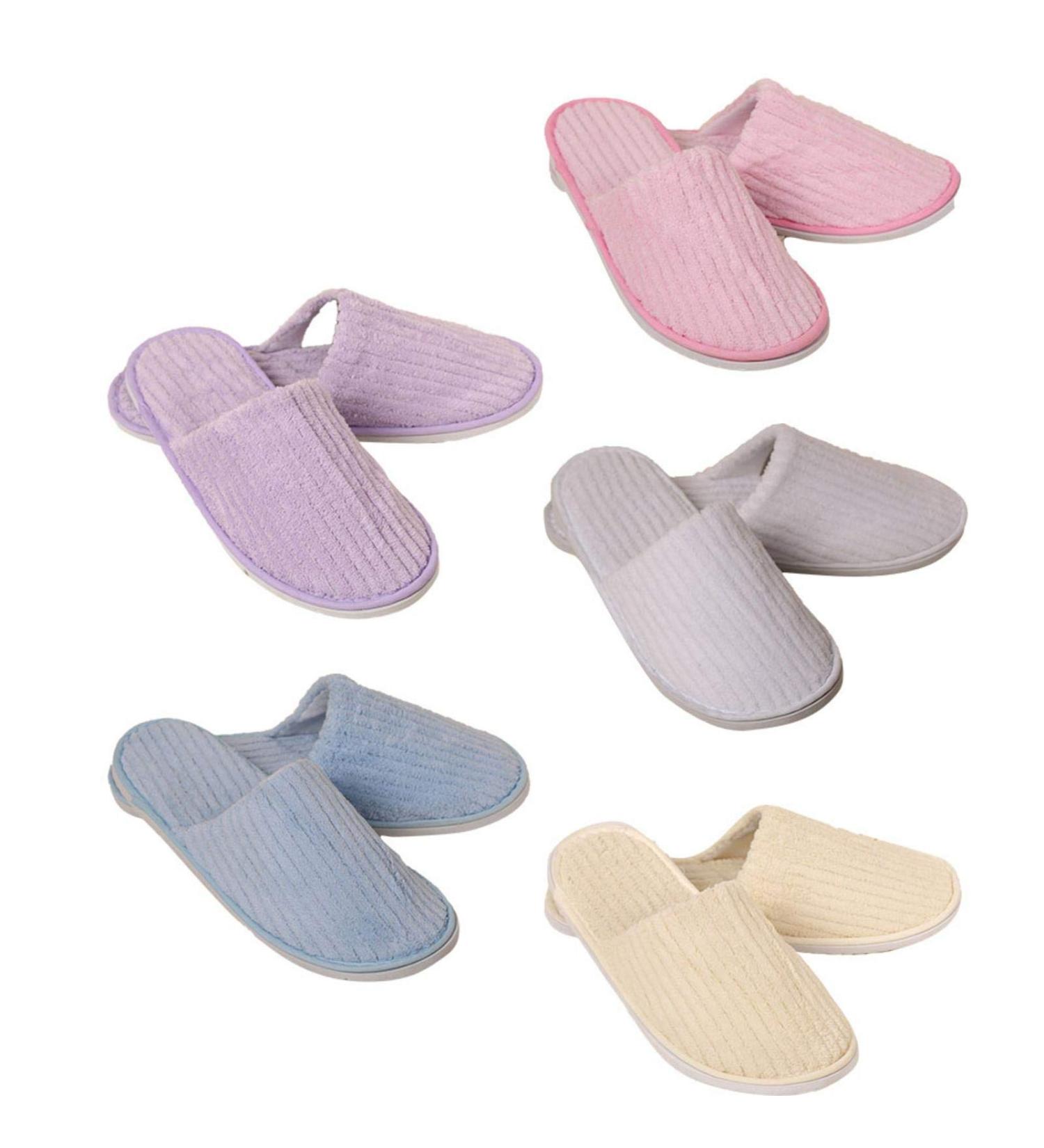 Evenlyao Disposable Hotel Slippers - Universal Size Guest Bath Slippers (Pack of 5) | Comfortable & Hygienic - Buy Online on GoSupps.com