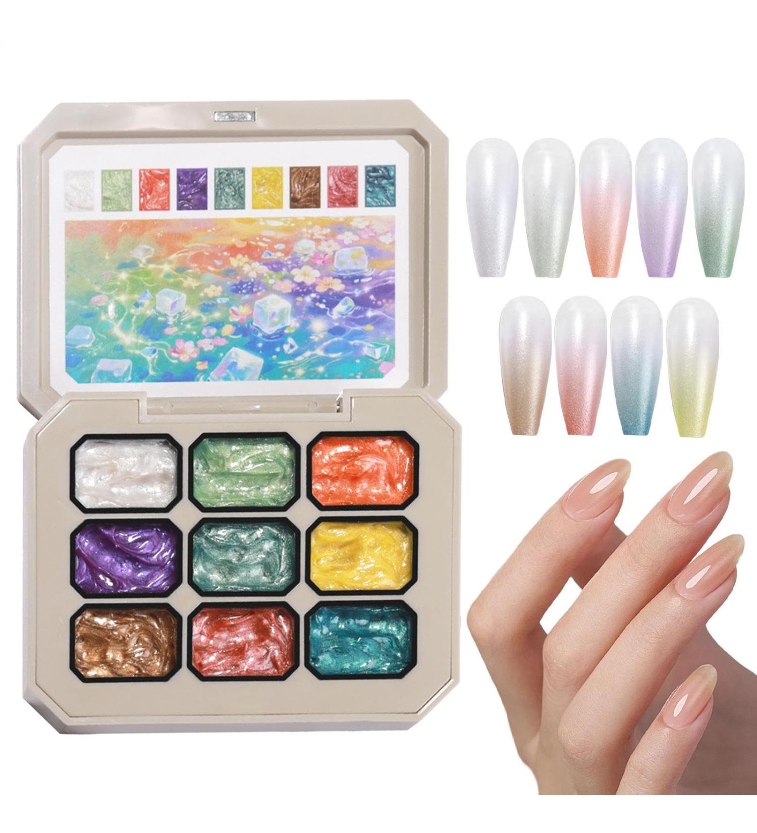Pat Gel Polish | Gradient Paint Gel 9 Color Palette Accessories A palette in 9 colors defines the Pat Gel Polish for lovers of design and design of the - Buy Online on GoSupps.com