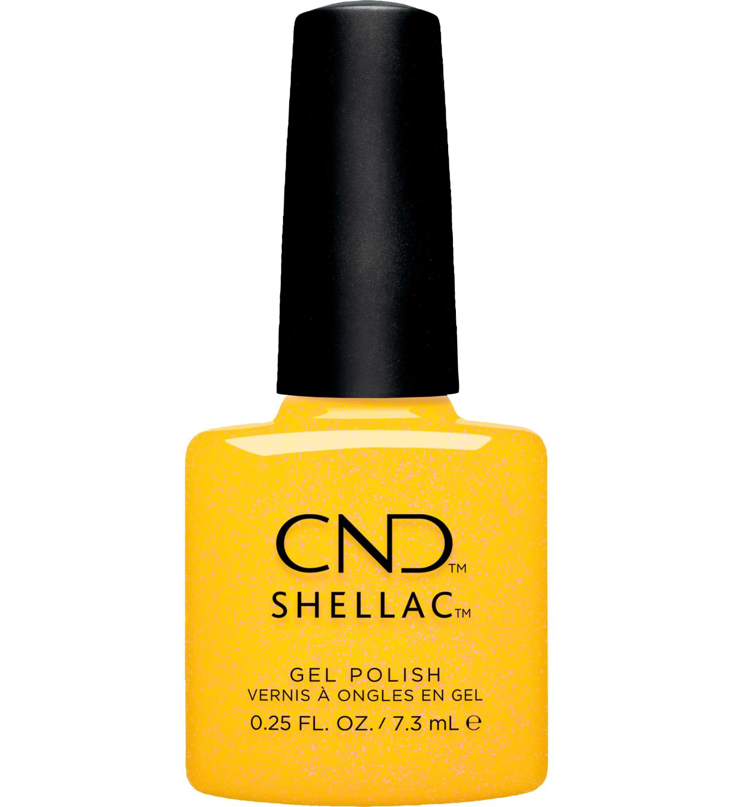 CND Shellac Catching Light - No. 472 Yellow - Original CND - UV Varnish - Nail Design - Gleam & Glow Collection - Buy Online on GoSupps.com