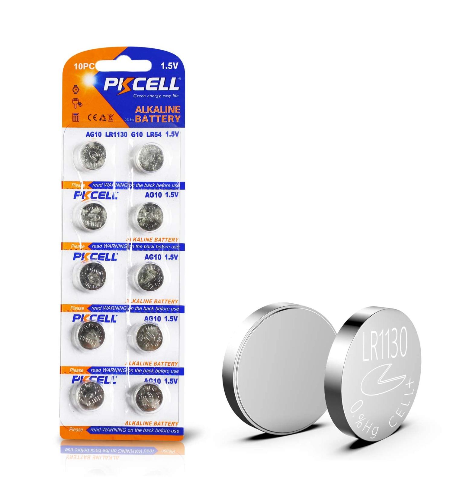 LR1130 / AG10 /189 /LR54 1.5v Alkaline Button Cell Battery Batteries (10) - Buy Online on GoSupps.com
