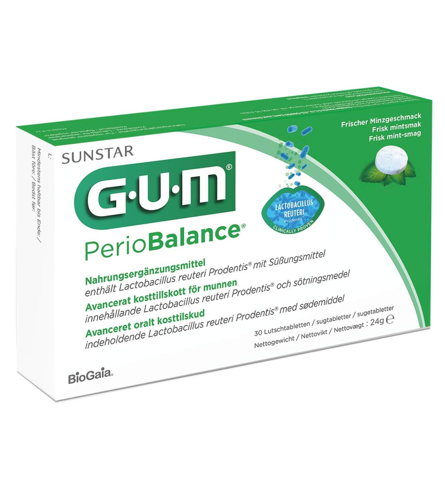 GUM PerioBalance Lozenges Pack of 30 Lozenges (3 x 30 Lozenges)