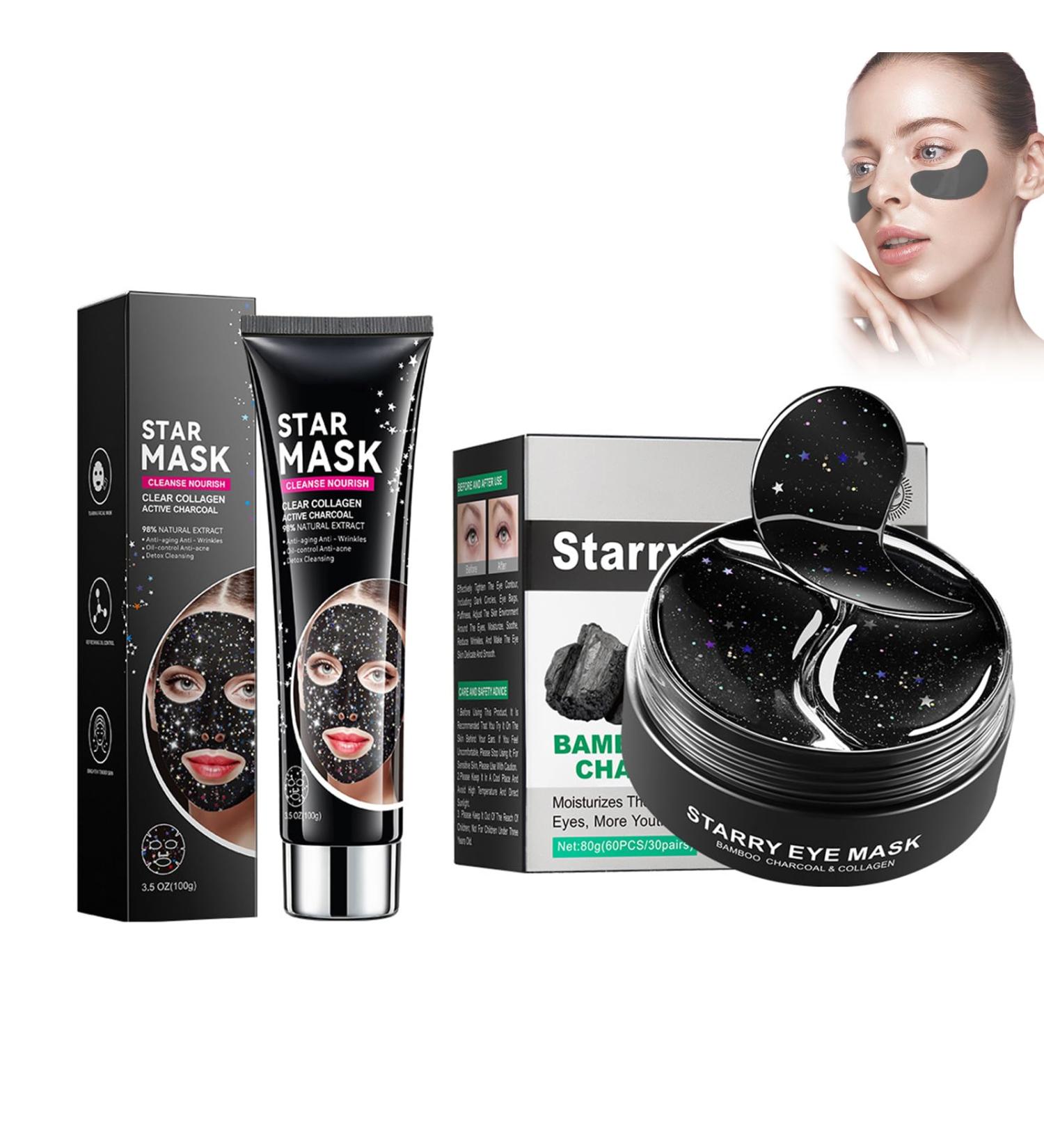 07 100 g peeloff mask + 30 pieces antiaging eye mask antiwrinkle antiaging face mask for every skin type skin firming and rejuvenating for radiant face masks moisturizing - Buy Online on GoSupps.com