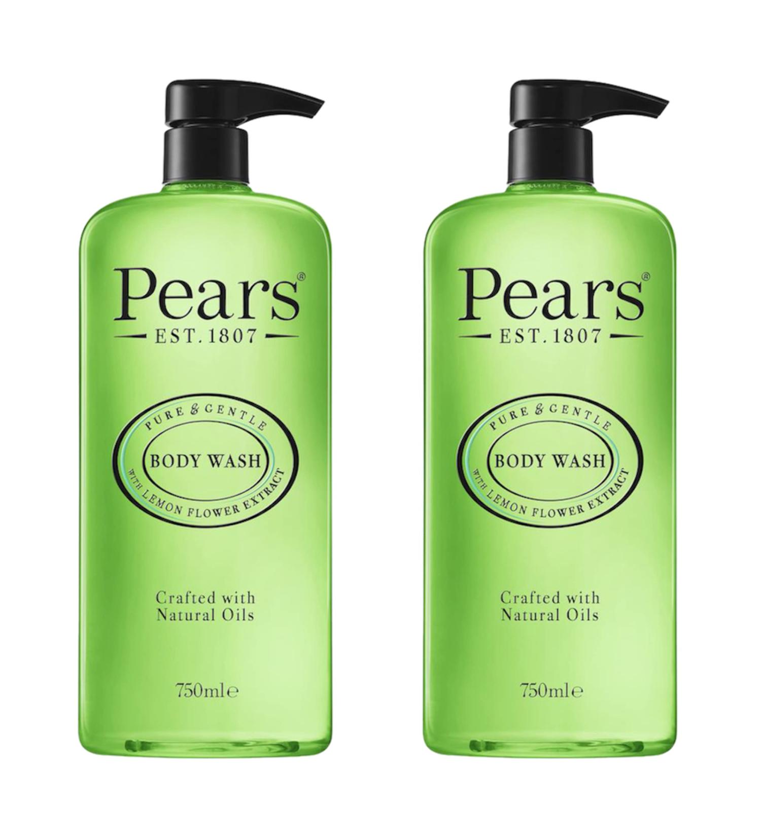 PEARS Lemon Flower Extracts Shower Gel | 98% Pure Glycerin & Firming Body Wash | Sensitive Skin | 1500 ML (Pack of 2) - Buy Online on GoSupps.com