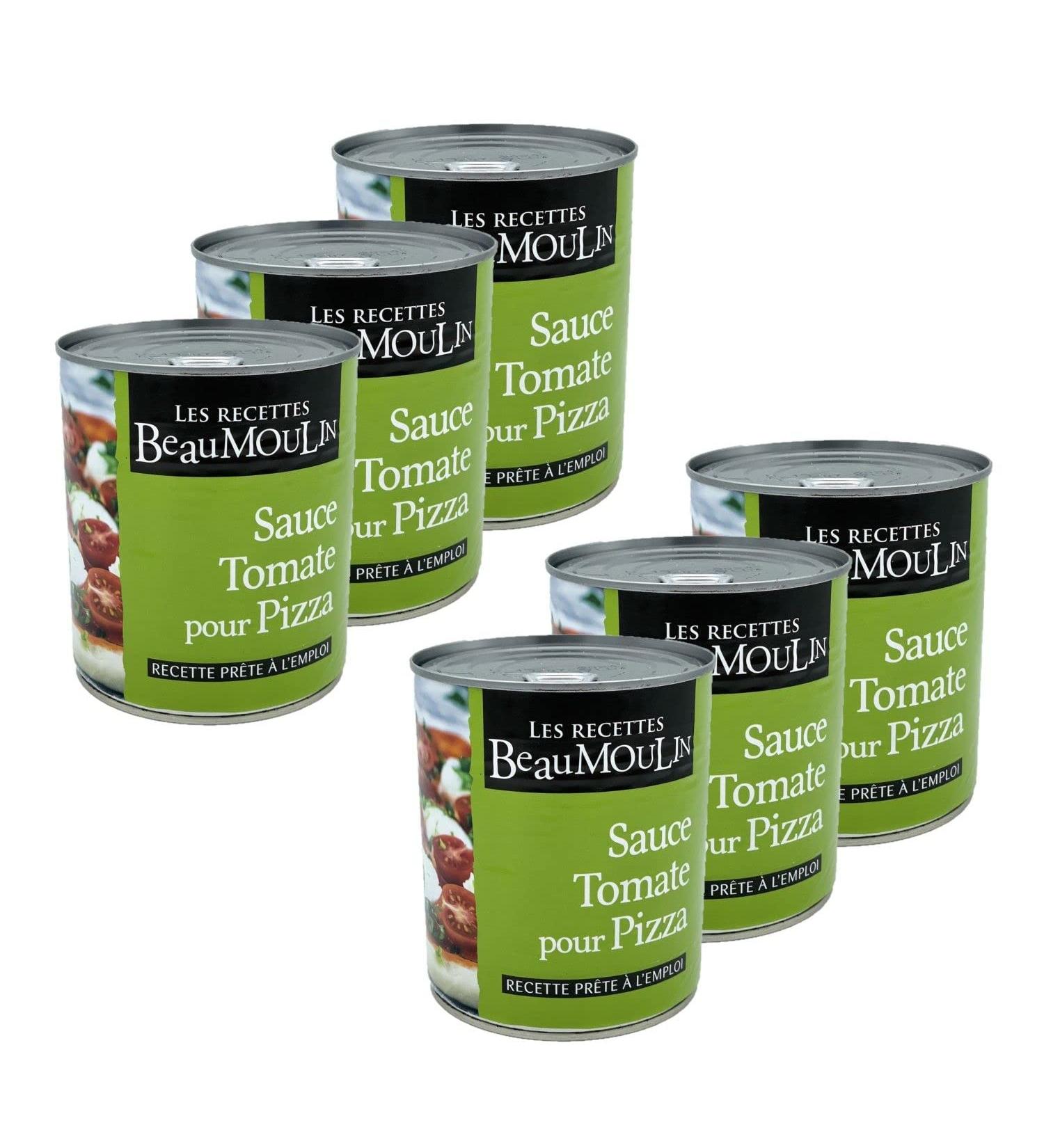  BeauMoulin Set of 6 Tomato Sauces for Pizza 800 g Box - Buy Online on GoSupps.com