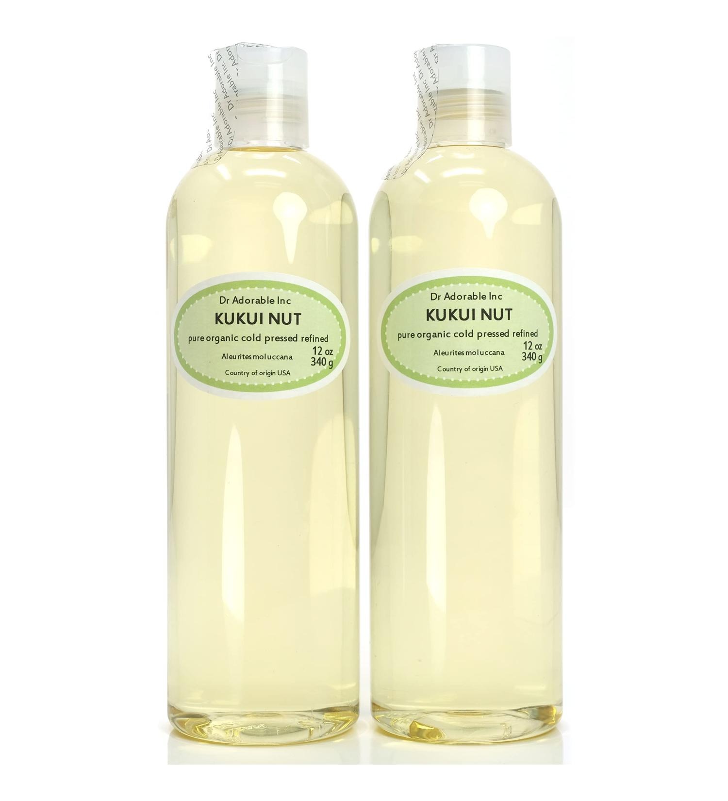 Dr Adorable Organic Kukui Nut Oil - 100% Pure Cold Pressed - 24 Oz - Buy Online on GoSupps.com