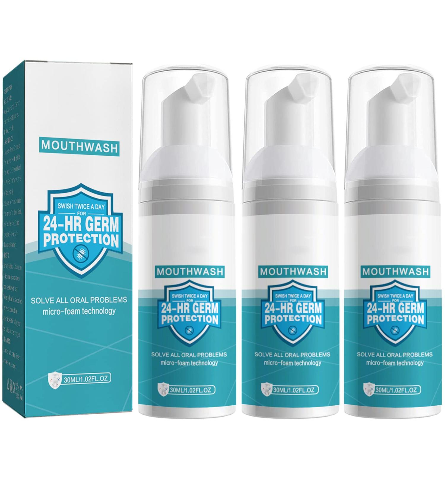 3PCS Mouthwash Whitening Toothpaste Foam for Teeth Whitening & Bad Breath Elimination - Buy Online on GoSupps.com