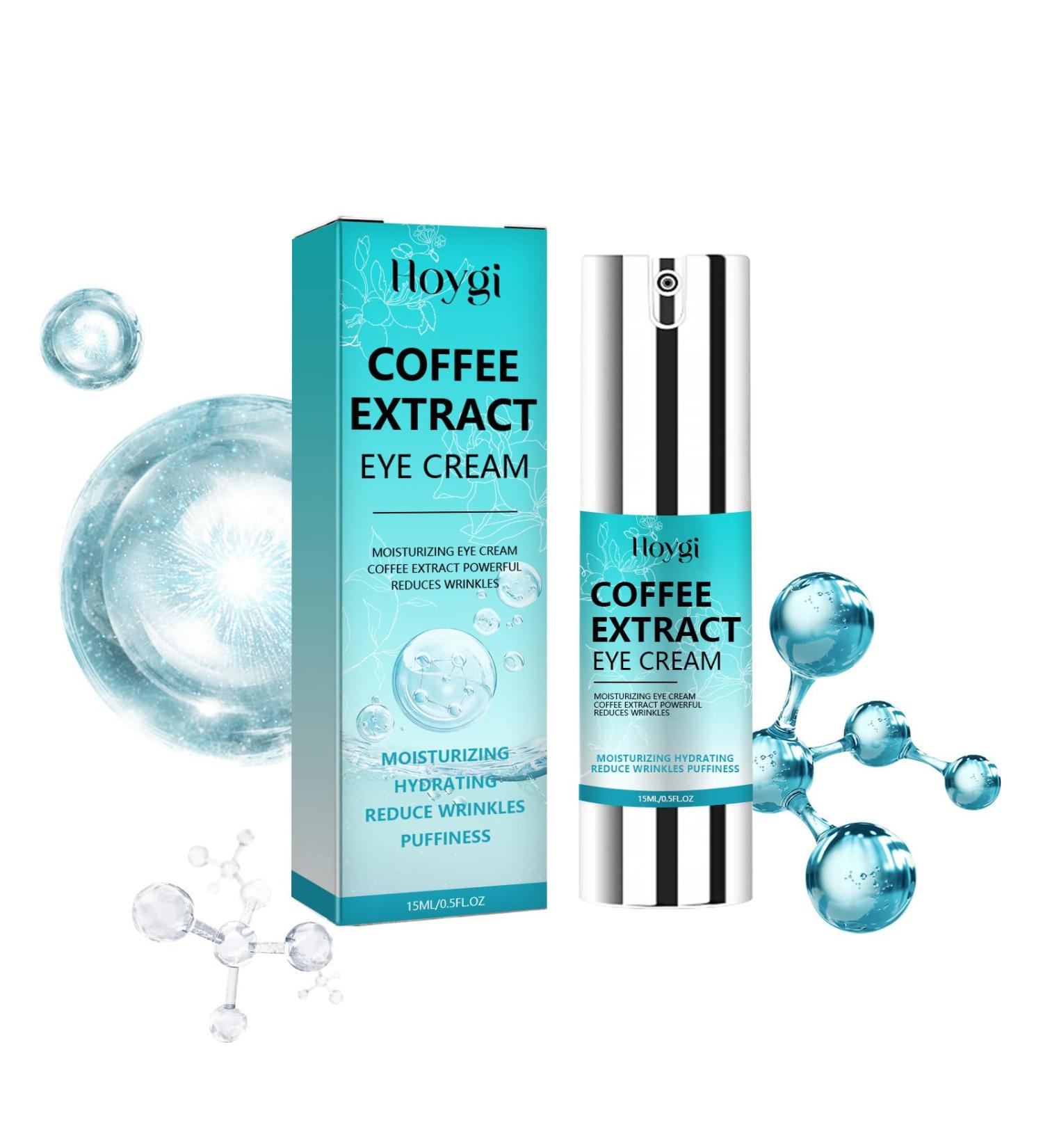 Coffee Extract Eye Cream Powerful Eye Cream for Dark Circles Firming Eye Cream for Anti Aging Lifting Eye Lines around Eye Suitable for All Skin Type