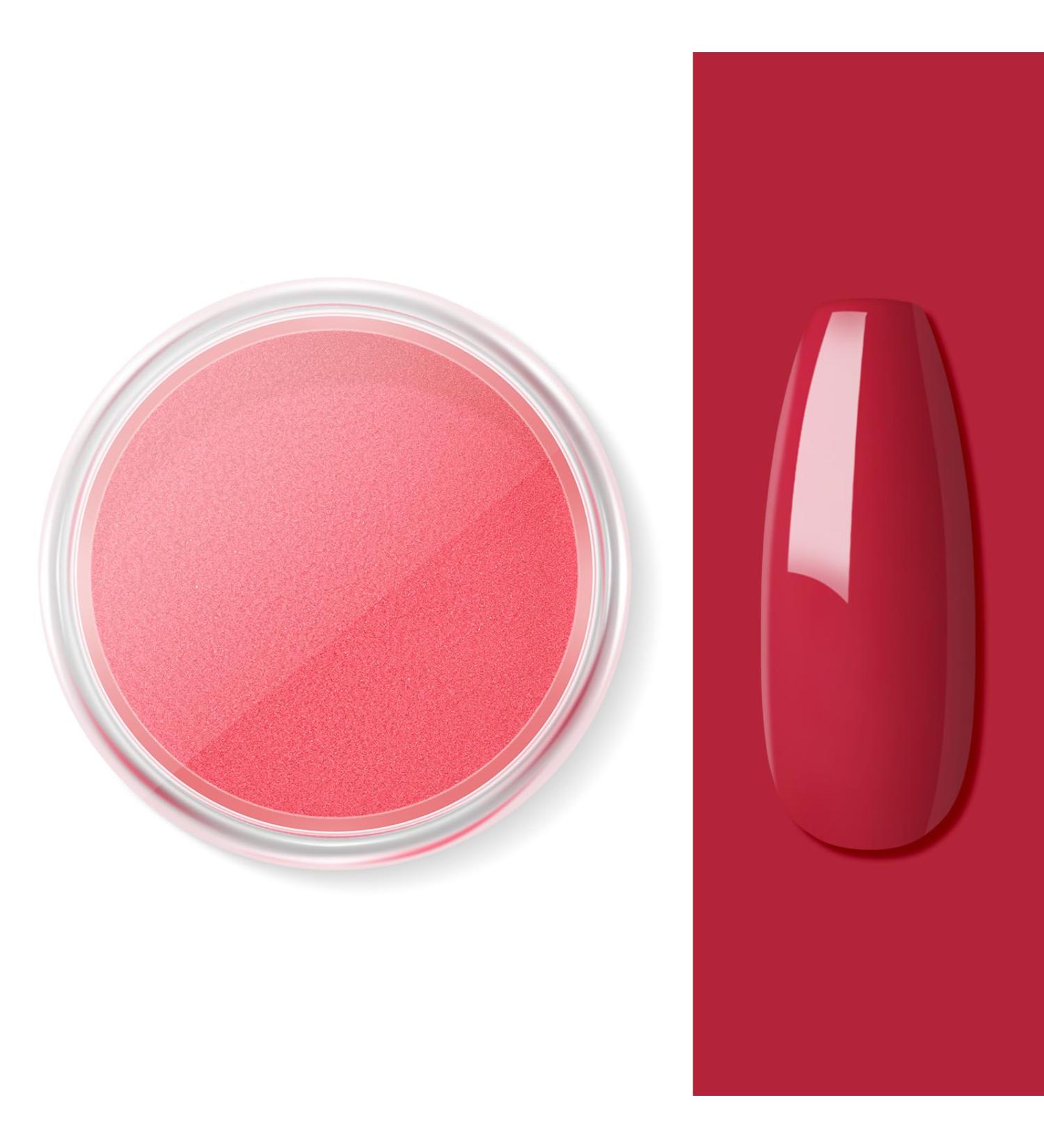 Dark Red 2G Nail Dipping Powder Nail Starter Dipping Powder System French Powder No Needed Nail Lamp Fast Dry Nail Art Manicure DIY Salon Gift Set for Women Girls DIY Nail Beginner Home Salon Gift YA03-017 - Buy Online on GoSupps.com