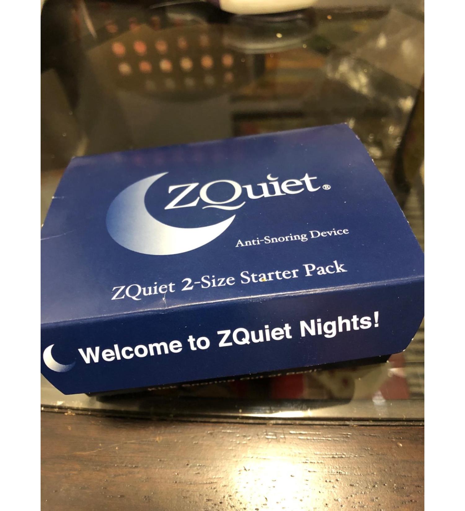 ZQuiet Anti-Snoring Mouthpiece Solution - Introductory Starter Kit (Two Sizes Included) - Made in USA Snoring Solution for a Better Nights Sleep (Blue) 2 Count (Pack of 1) Blue