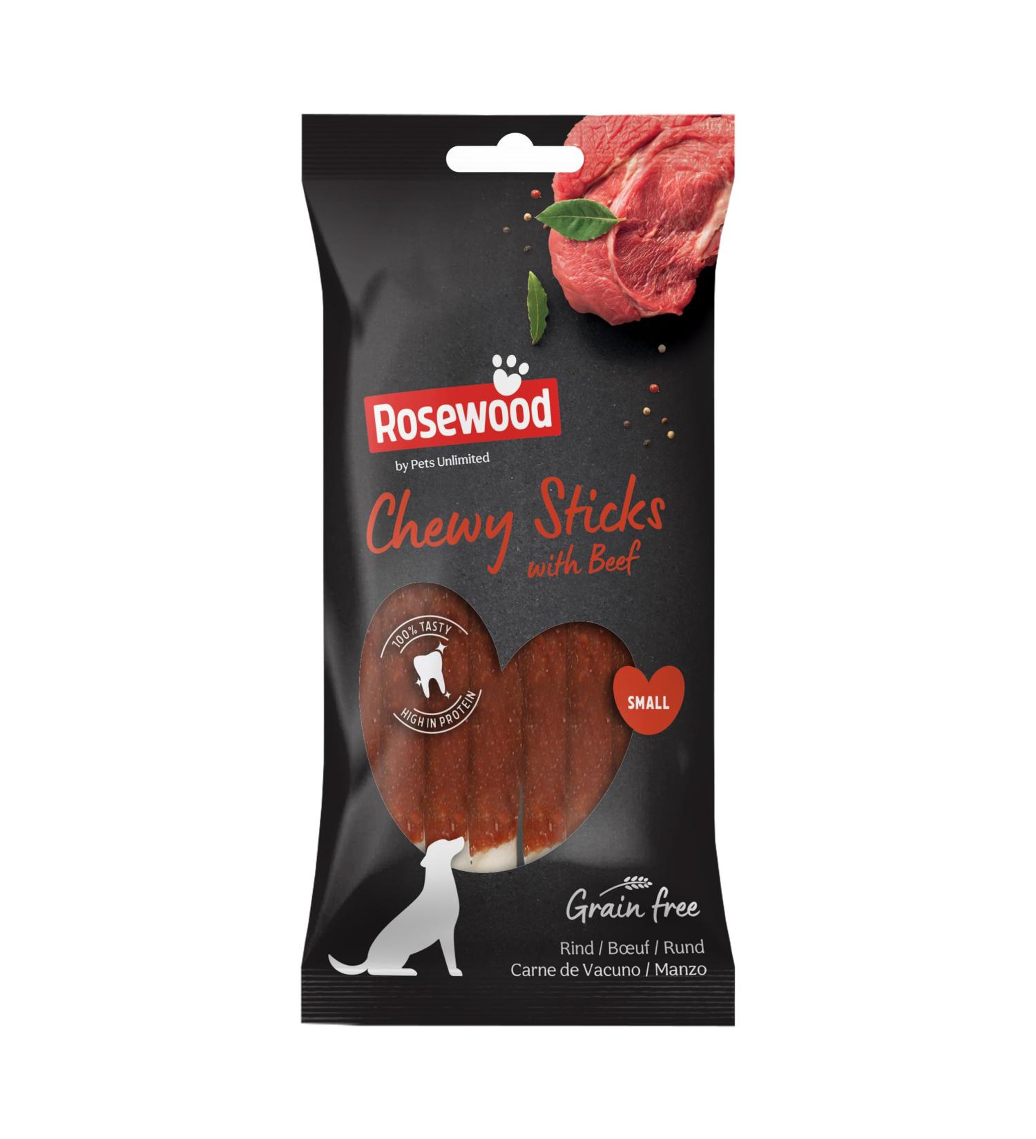 Pets Unlimited Chew Sticks with Beef - 8-Piece Pack for Small Dogs | Premium Chewy Treats - Buy Online on GoSupps.com