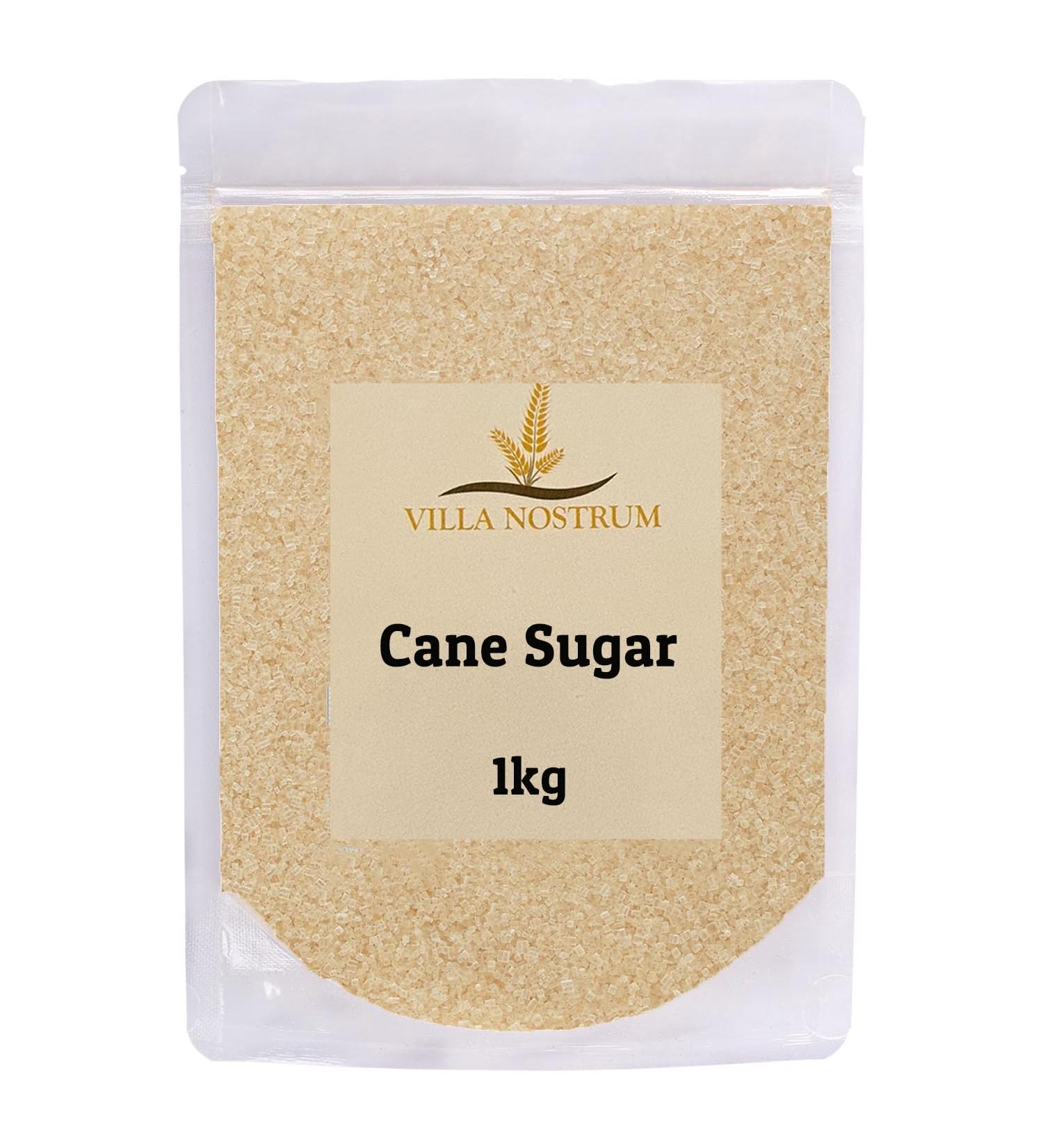 Cane Sugar 1kg Natural & Raw by Villa Nostrum - Buy Online on GoSupps.com