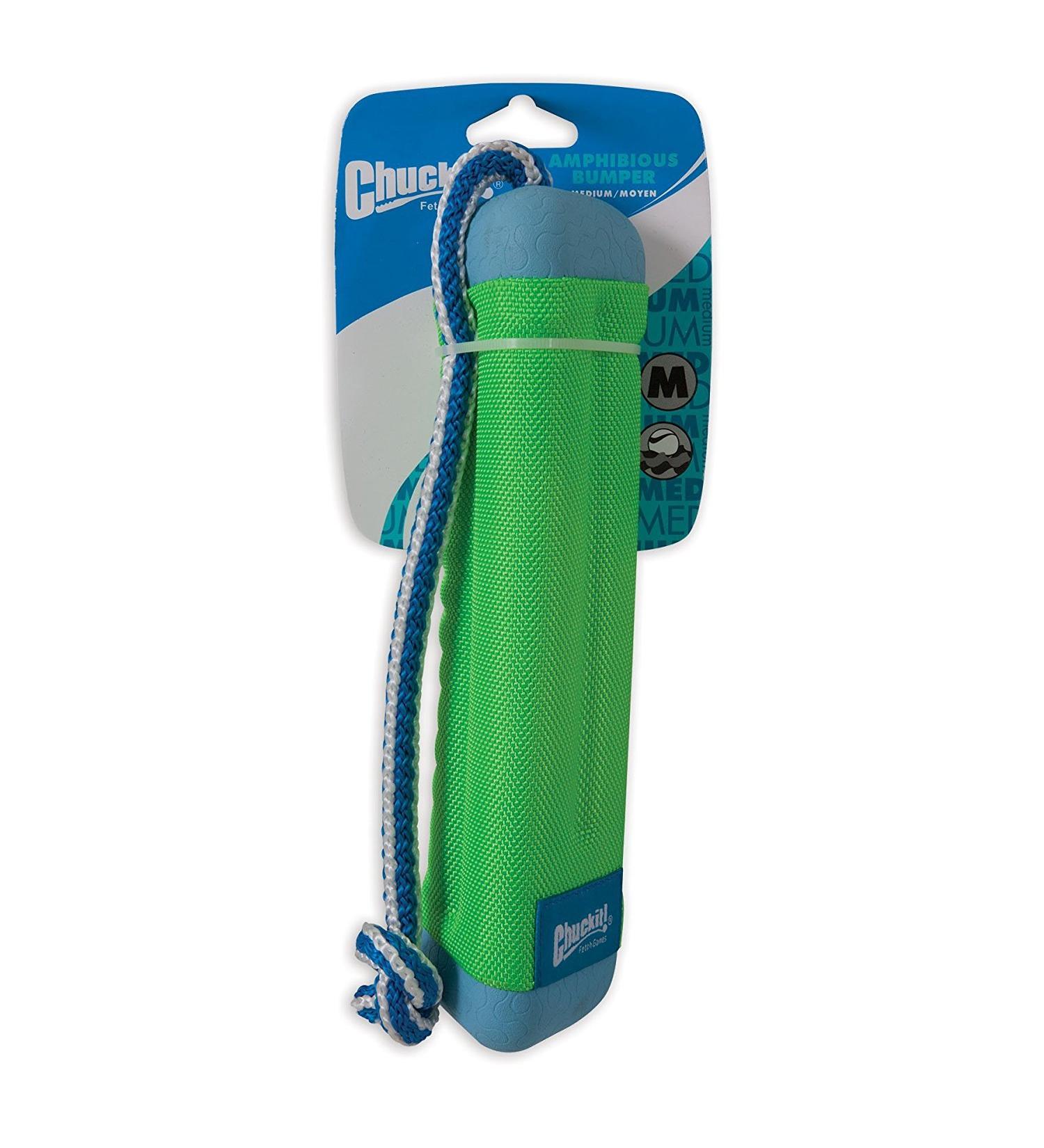 Chuckit! Amphibious Bumper Dog Toy with Rope | Floating Fetch Water Toy for Dogs | Medium Size - Buy Online on GoSupps.com