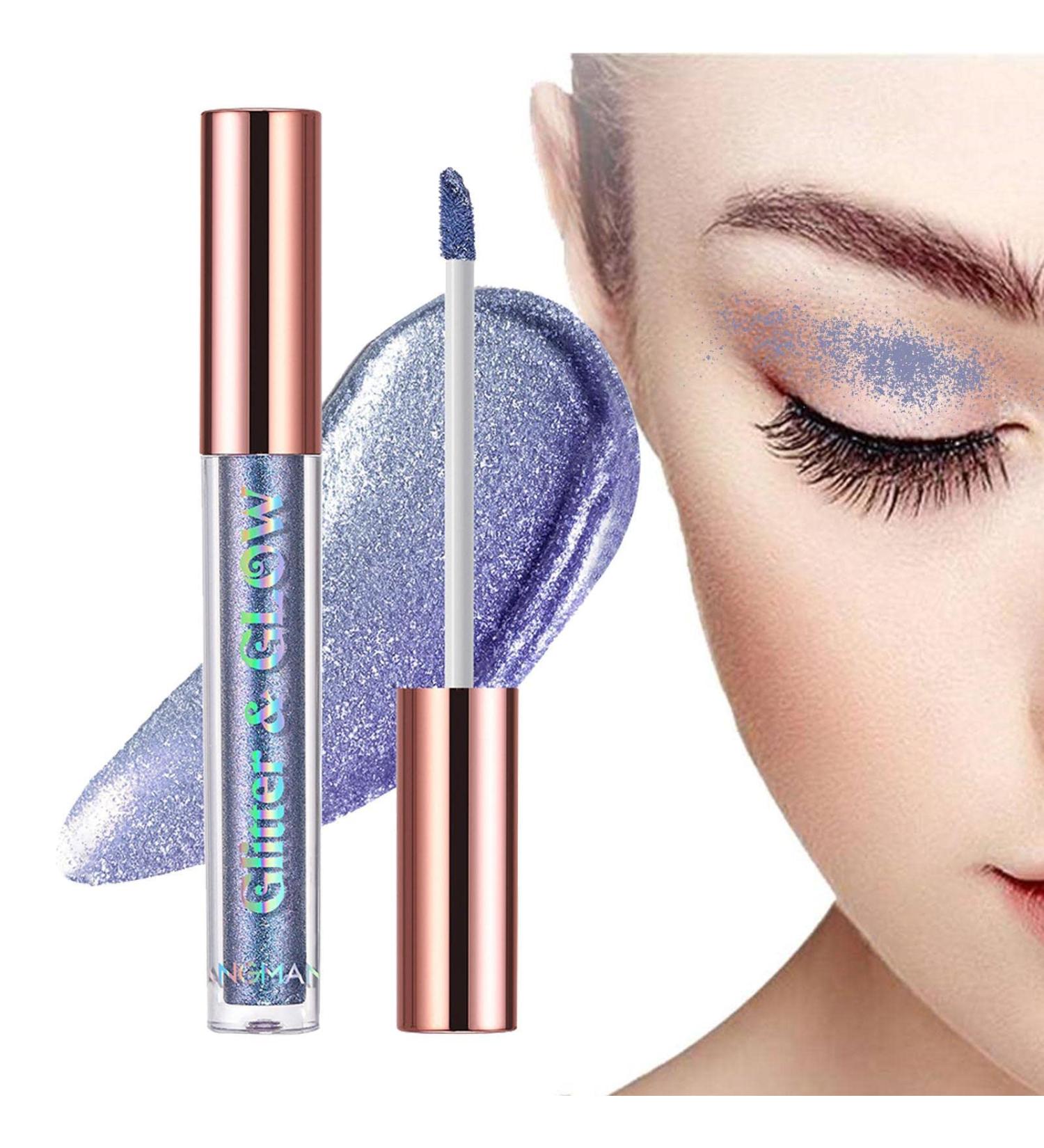 Liquid Shimmer Eyeshadow | Chameleon Gloss Eyeshadow - Liquid High Pigments Gloss Sparkling Shimmer Glow Eye Shadow Shiny Makeup Sritob 07# - Buy Online on GoSupps.com