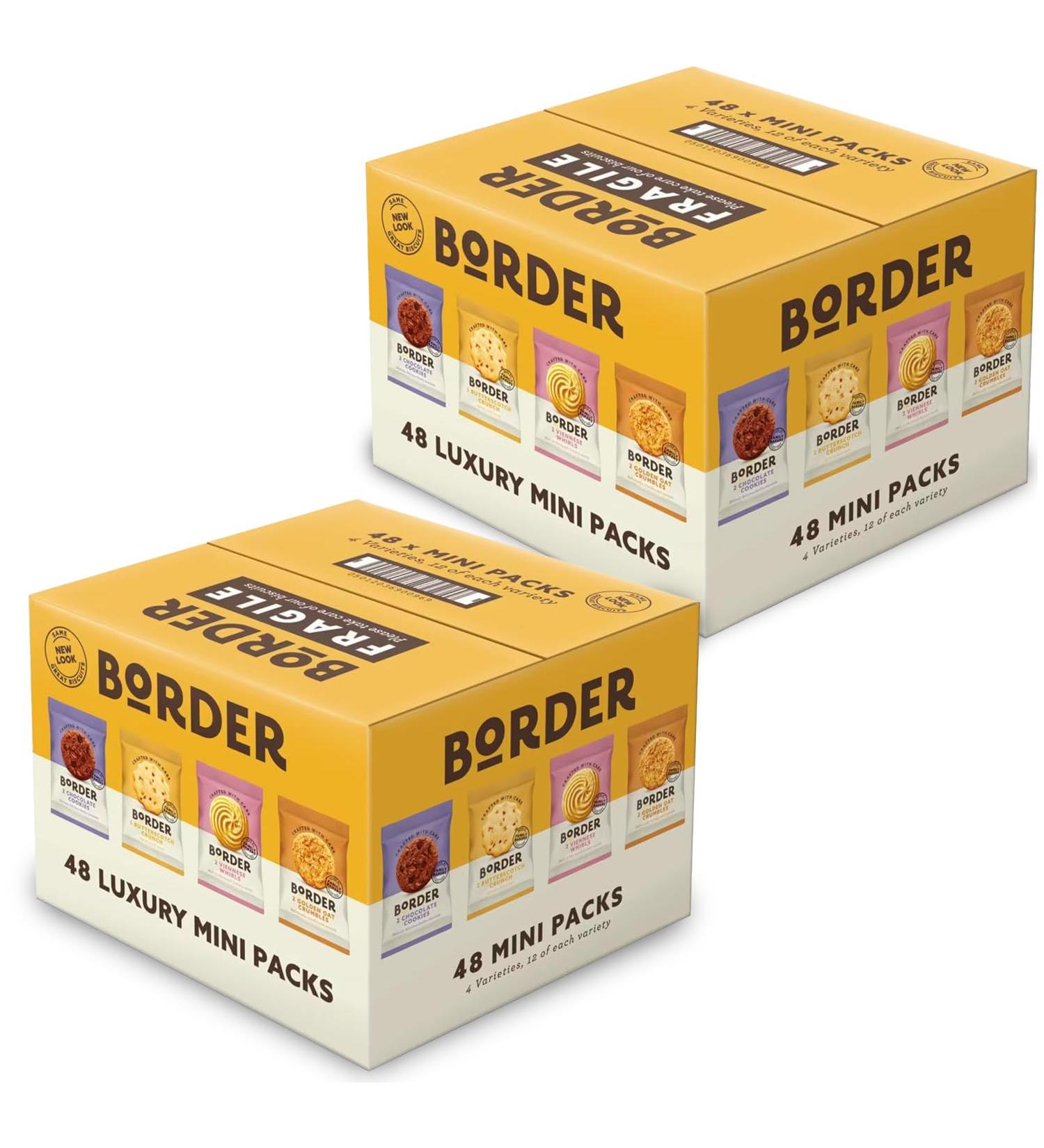 Border Biscuits | 48 Packs | Mini Multipack Biscuit Box | 4 Varieties | 2 Boxes - Buy Online on GoSupps.com