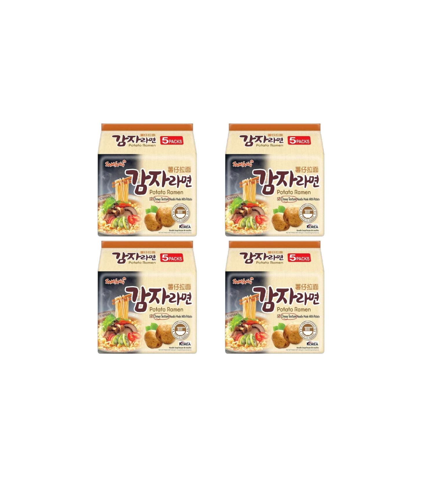 Samyang Potato Flavour Instant Noodle Ramen Suitable For Vegetarian (Pack of 20) by CNMART - Buy Online on GoSupps.com