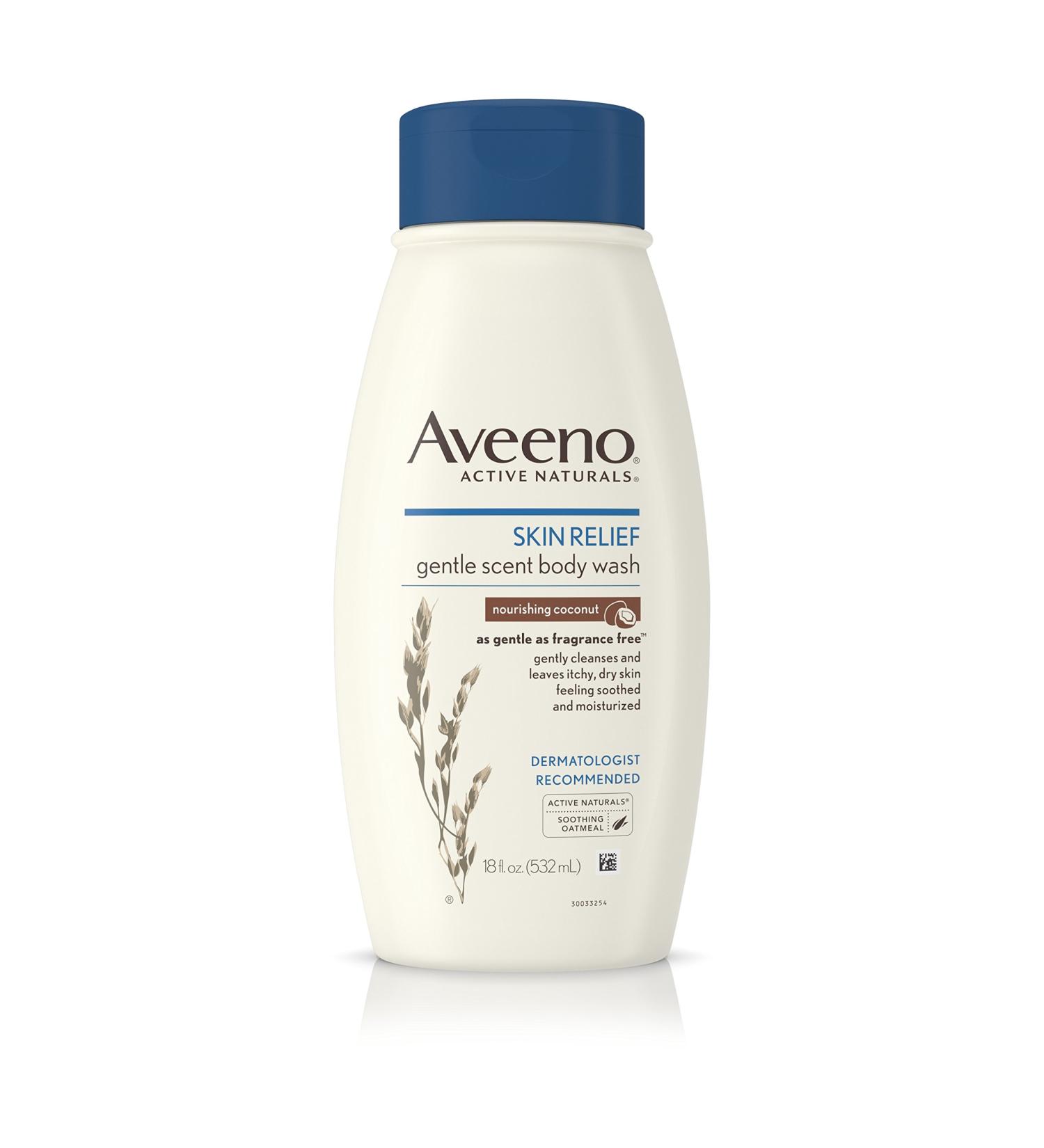 Aveeno Skin Relief Gentle Scent Body Wash - Nourishing Coconut 18 Fl Oz | Soothes & Hydrates Skin - Shop Worldwide - Buy Online on GoSupps.com