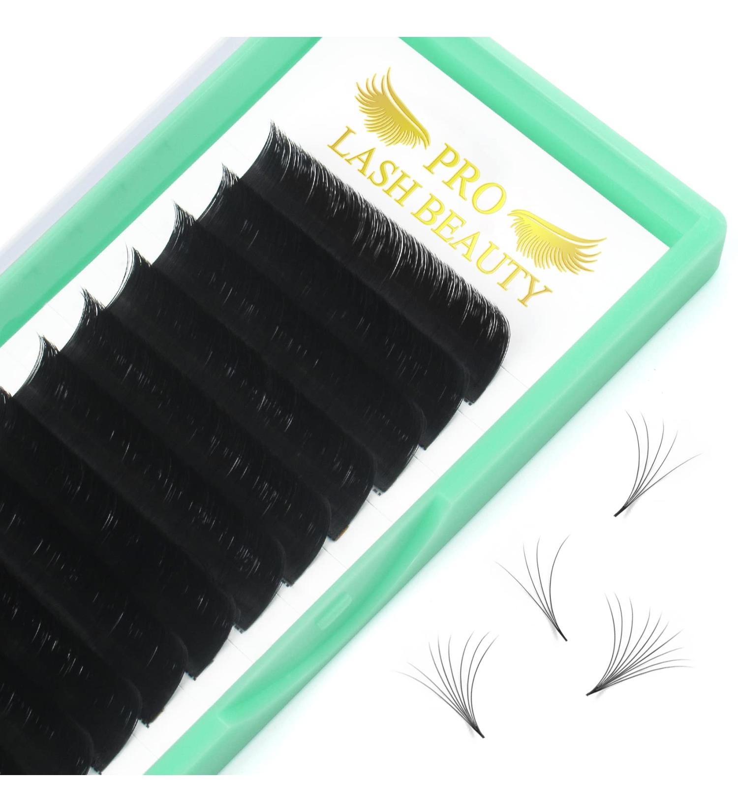 Easy Fan Lashes C-03-12 | Self-Fan Eyelashes for Volume | C D Curl Eyelash Extensions 8-15mm Length - Buy Online on GoSupps.com