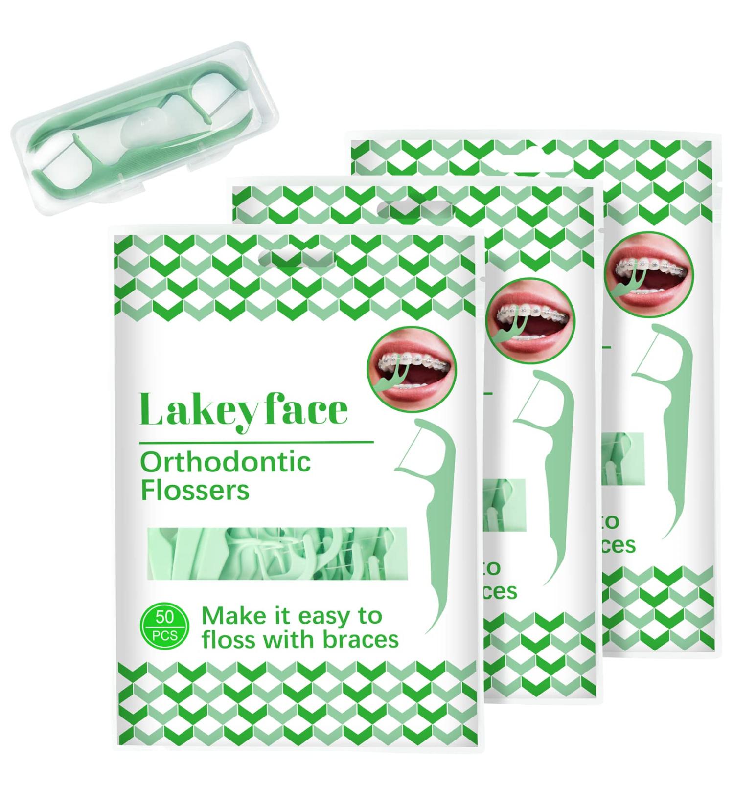 Orthodontic Flossers for Braces - 150 Count with Dispenser | Dental Floss Picks for Kids & Adults - 50 Count Bag (Pack of 3) - Buy Online on GoSupps.com