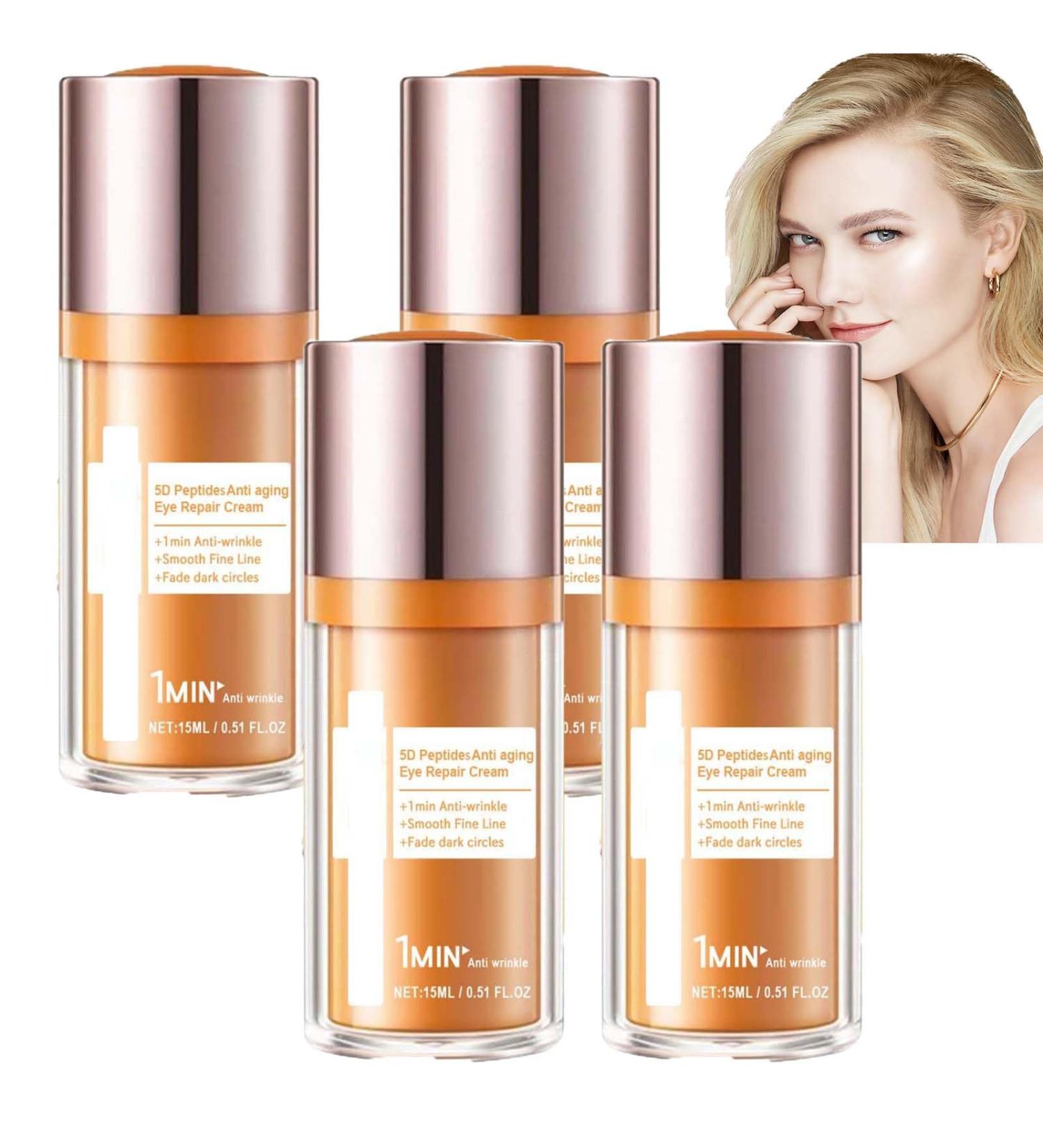 XINRAN 5D Peptide Eye Cream Eye Wrinkle Cream Moisturizing Eye Creams Deep Invigorating Peptide Eye Creams Skin Under Moisture Nourishing Serum Antis Wrinkle Care Dark Circles 4 Pack - Buy Online on GoSupps.com