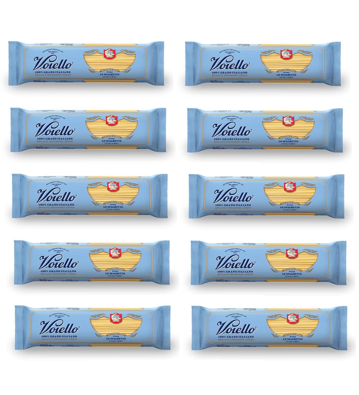 Voiello Lo Spaghetto n 104 pasta 100 Italian wheat 500 g durum wheat dough bronze drawing