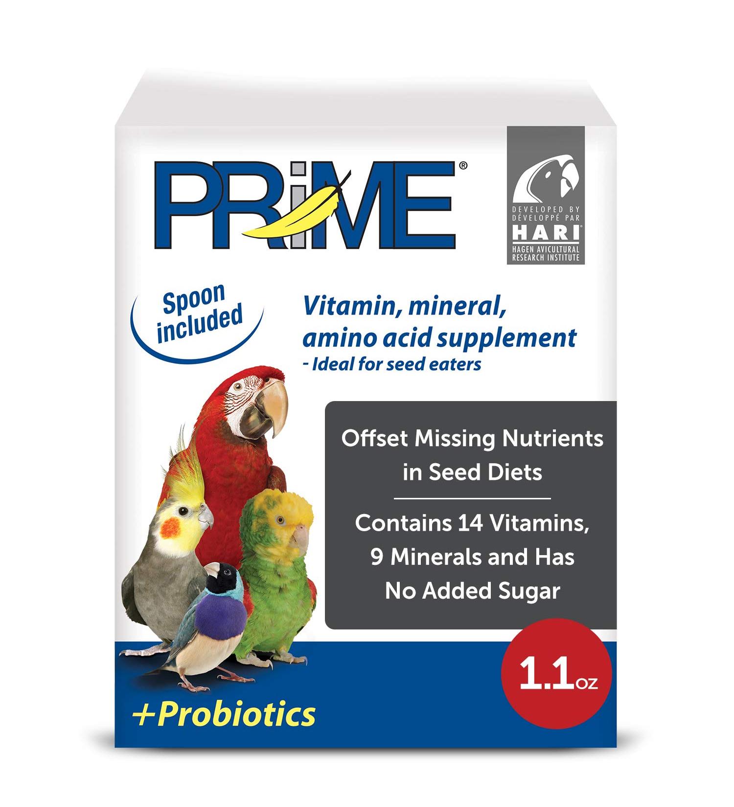Hagen All Birds Prime Vitamin Supplement 1.1 oz - Essential Bird Supplement - Buy Online on GoSupps.com
