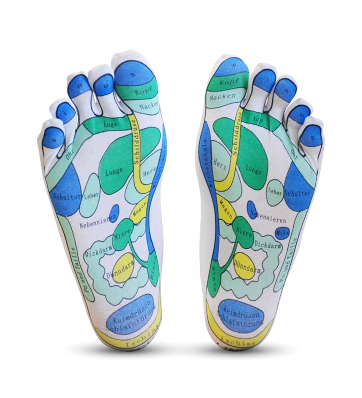 EWShop Reflex Zone Socks - Foot Reflexology Massage Socks for Home Wellness - 1 Pair - Buy Online on GoSupps.com