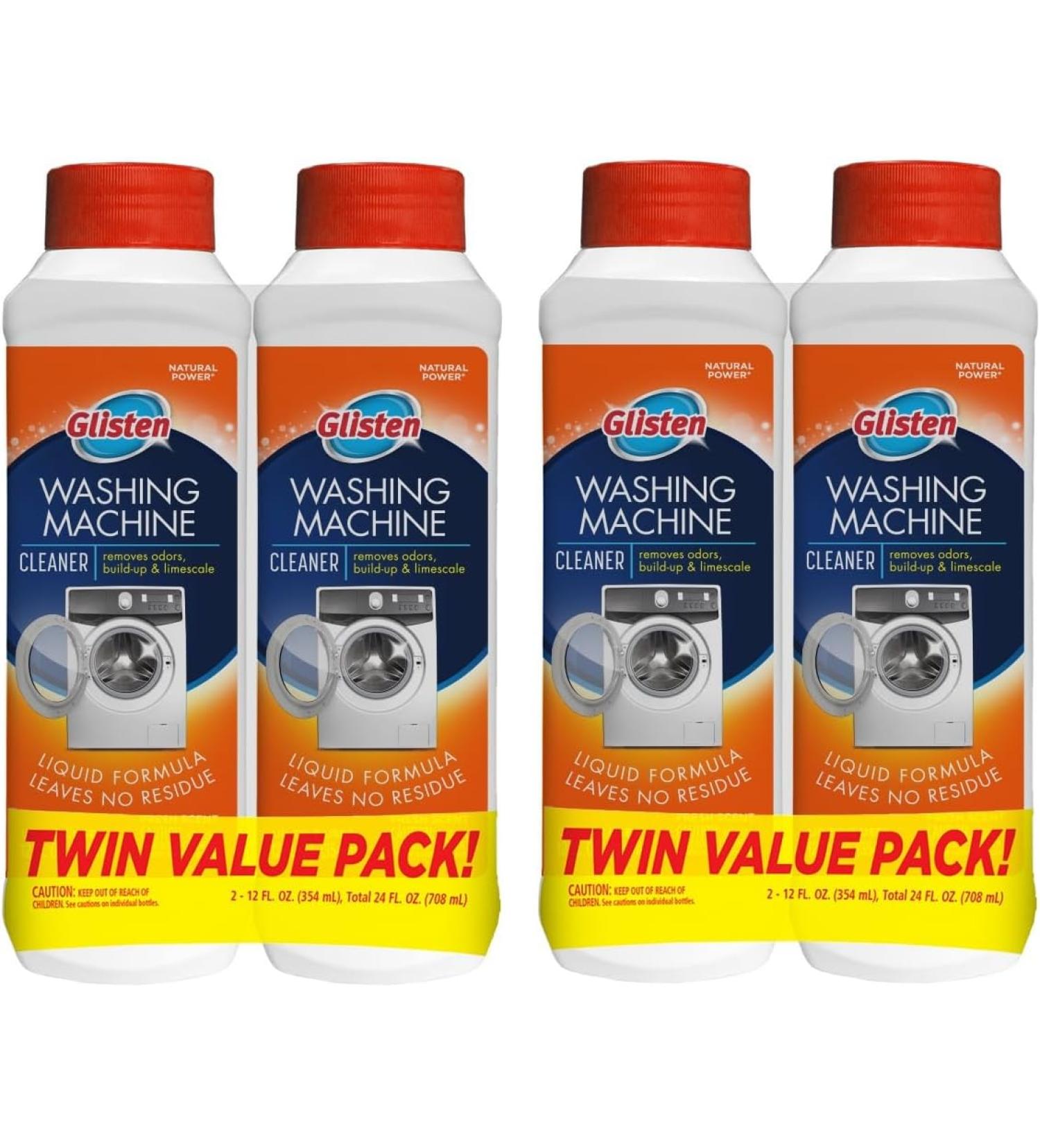 Glisten Washer Magic 4-Pack: Washing Machine Cleaner & Deodorizer - Fresh Scent - Buy Online on GoSupps.com